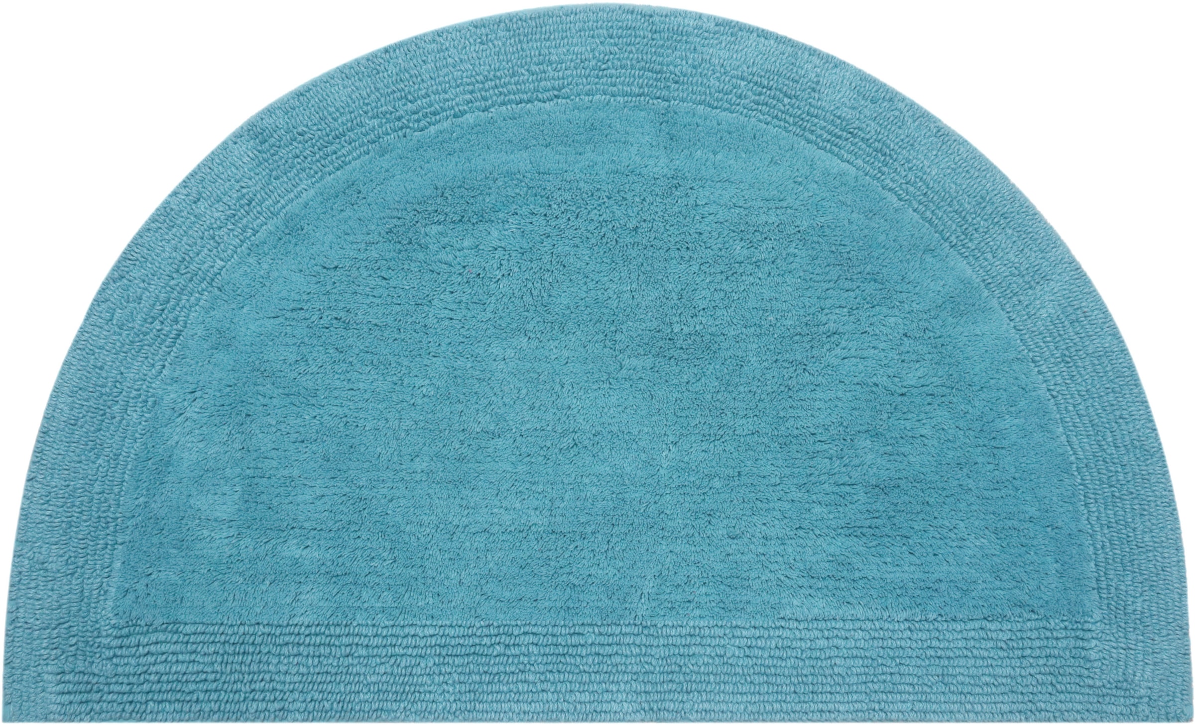my home Badematte »Kapra, Badvorleger, Badezimmer Teppich«, beidseitig nutzbar-fußbodenheizungsgeeignet-strapazierfähig, mit Bordüre, Badteppich, Badematte, Baumwolle