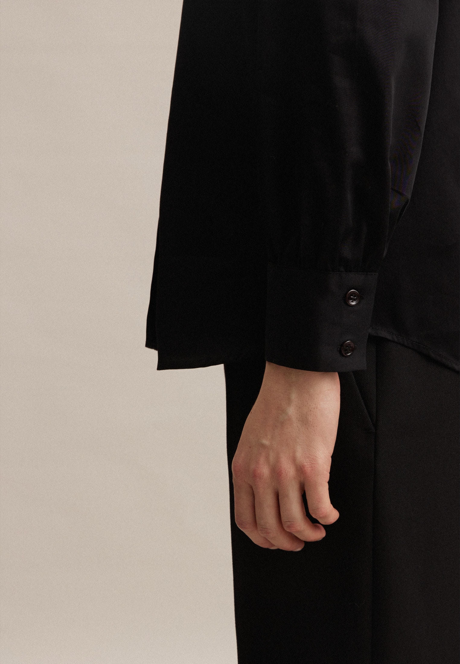 OTTO seidensticker »Schwarze Rose«, im Bluse Online Shop glänzend Klassische Langarm Kragen Uni