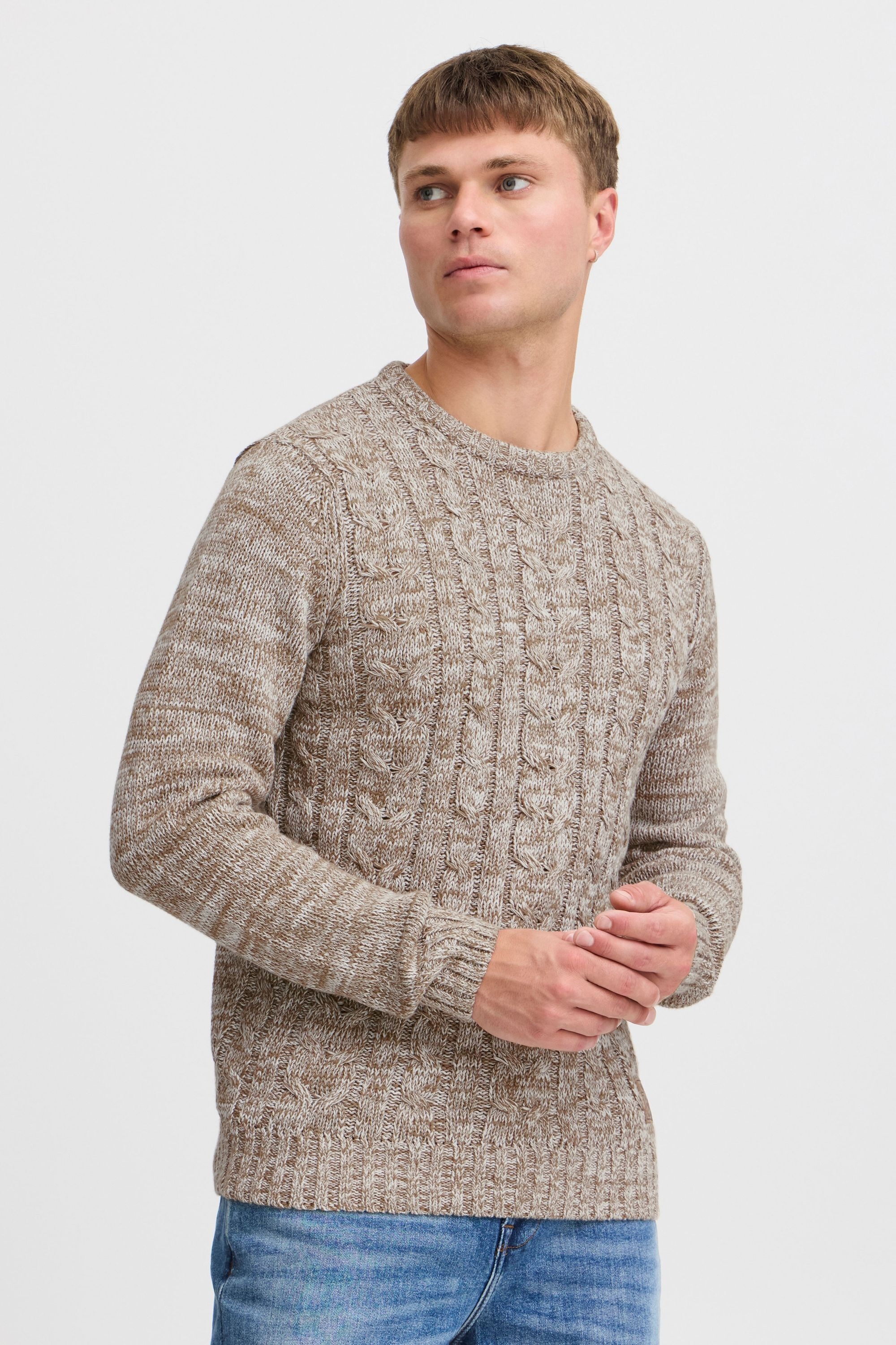 !Solid Strickfleece-Pullover »Strickpullover SDPhilemon«