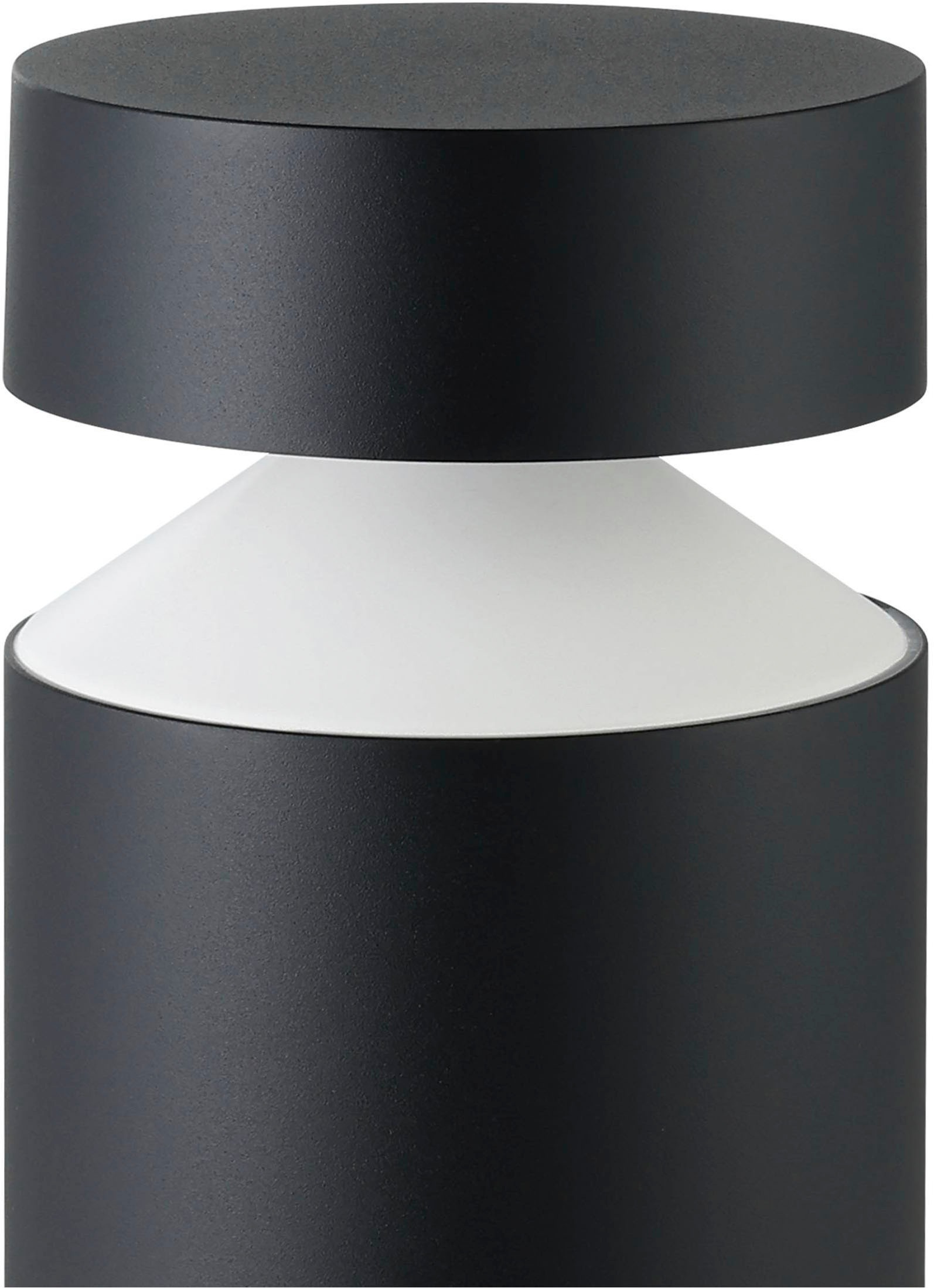 EGLO Sockelleuchte »Melzo Außen-Wegelampe, Außenleuchte, Aluguss und Kunststoff, IP44« LED-Modul 1 Stk. Warmweiß Stehleuchte - H45 x Ø13,5 cm - schwarz - 1X11W inkl.