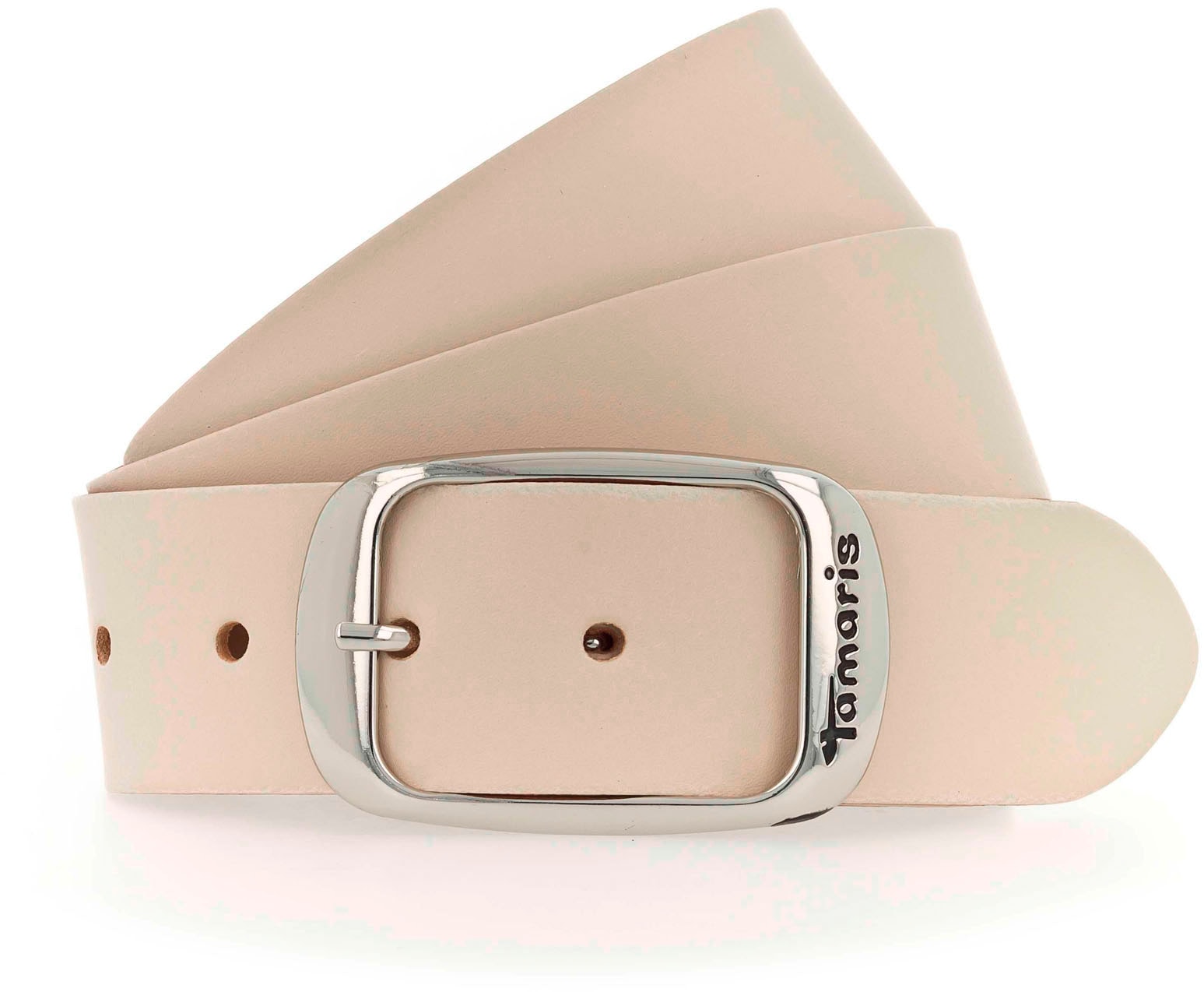 Tamaris Ledergürtel, mit glänzender Schließe und Logo online bei OTTO