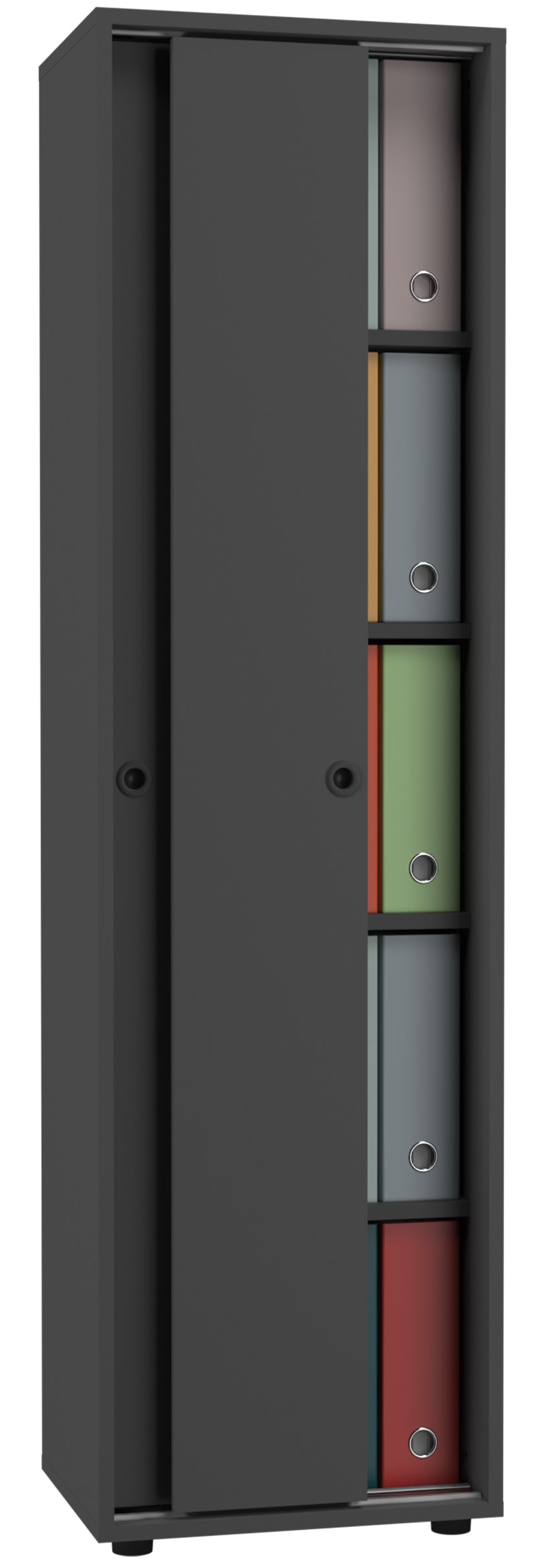 VCM Aktenschrank »Büroschrank Schiebetüren Aktenschrank Ulas 5fach« 1 Stk. tlg.