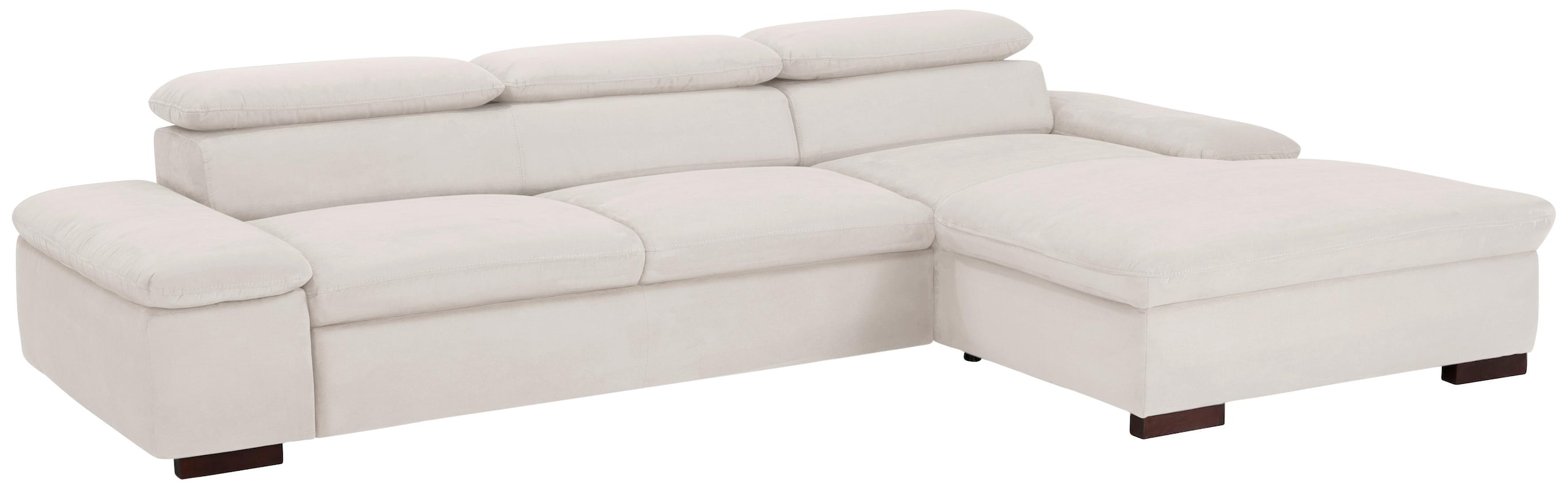 Home affaire Ecksofa »Alberto L-Form« mit Kopfteilverstellung, wahlweise mit Bettfunktion