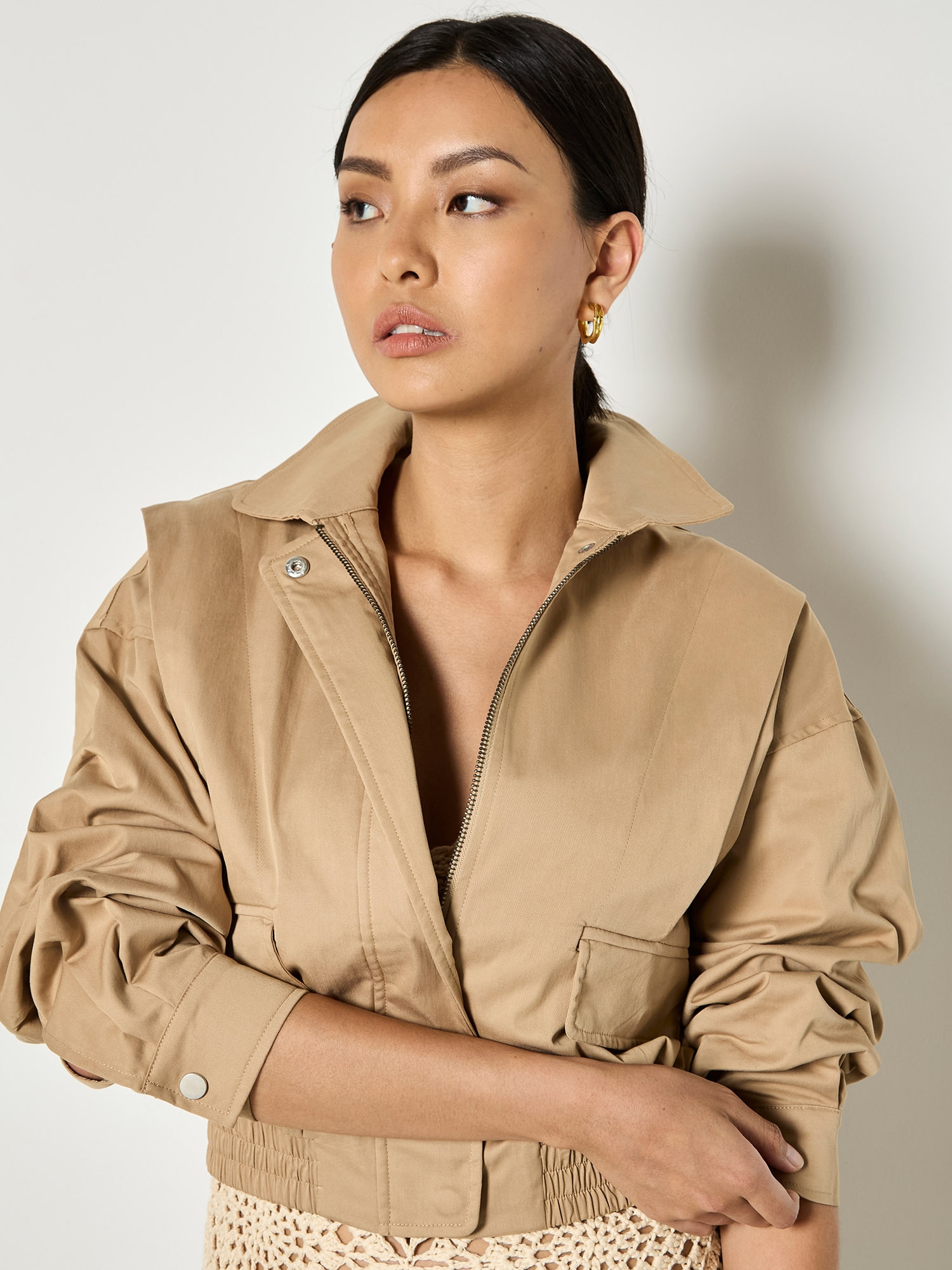 Apricot Bomberjacke »Jacke« mit Falten