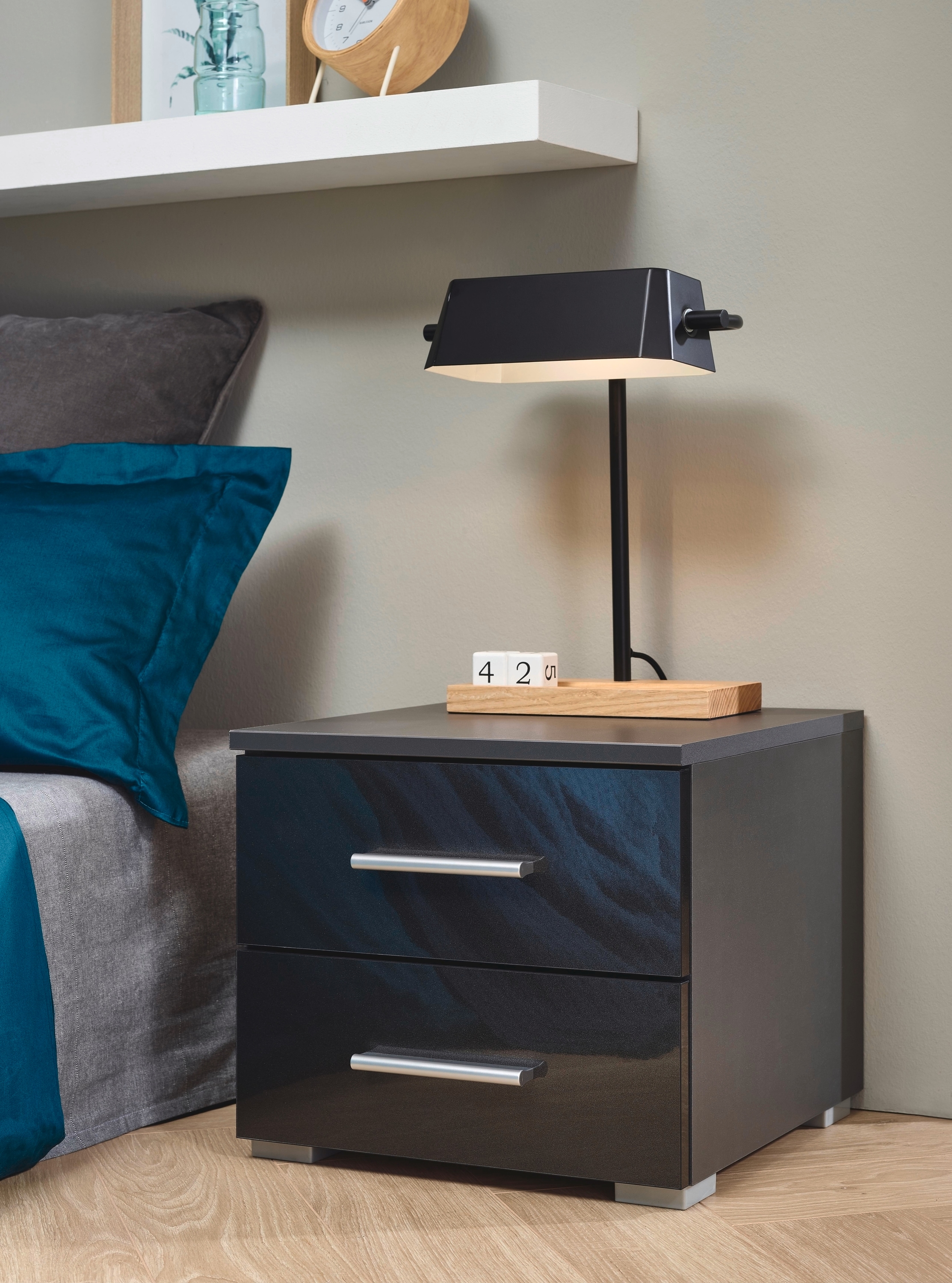 rauch Nachtkommode »Base«, (Set), 2er-Set, optional in moderner Hochglanz-Front