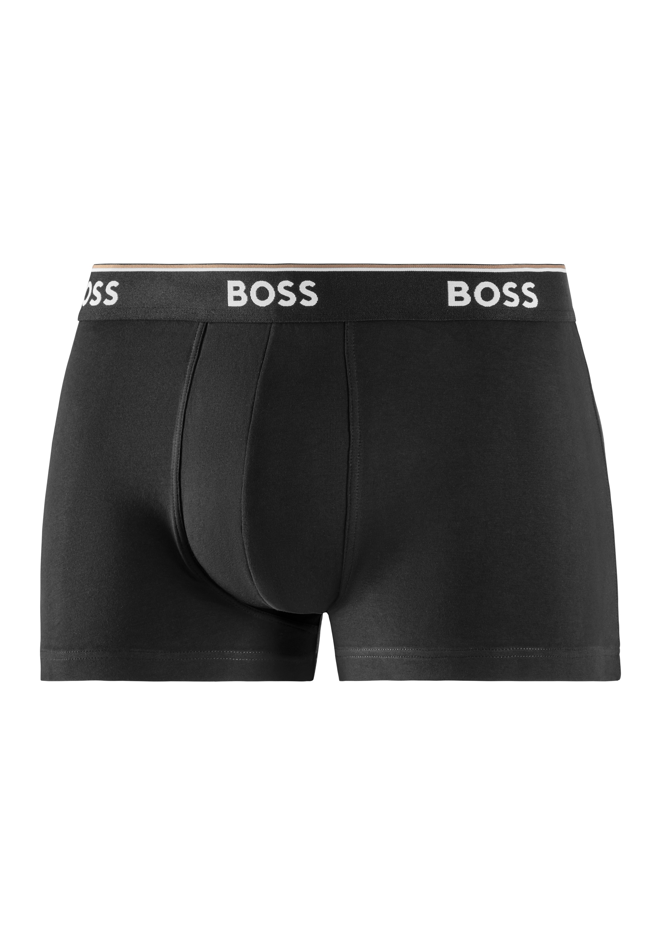 BOSS Boxer »TRUNK 3 PACK«, (3 St.), BOSS Schriftzug auf dem Bund