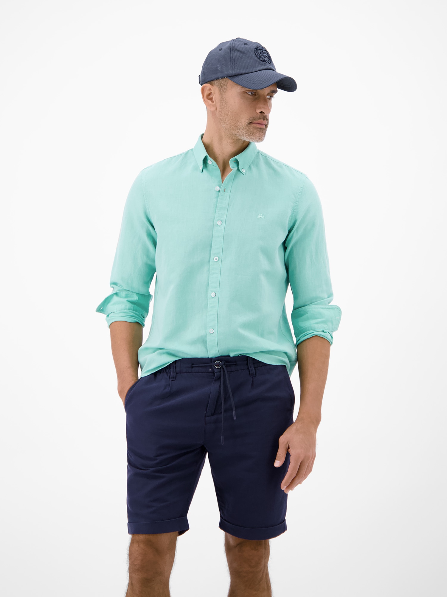 LERROS Baseball Cap »Basecap aus Seersucker-Kunstgewebe«