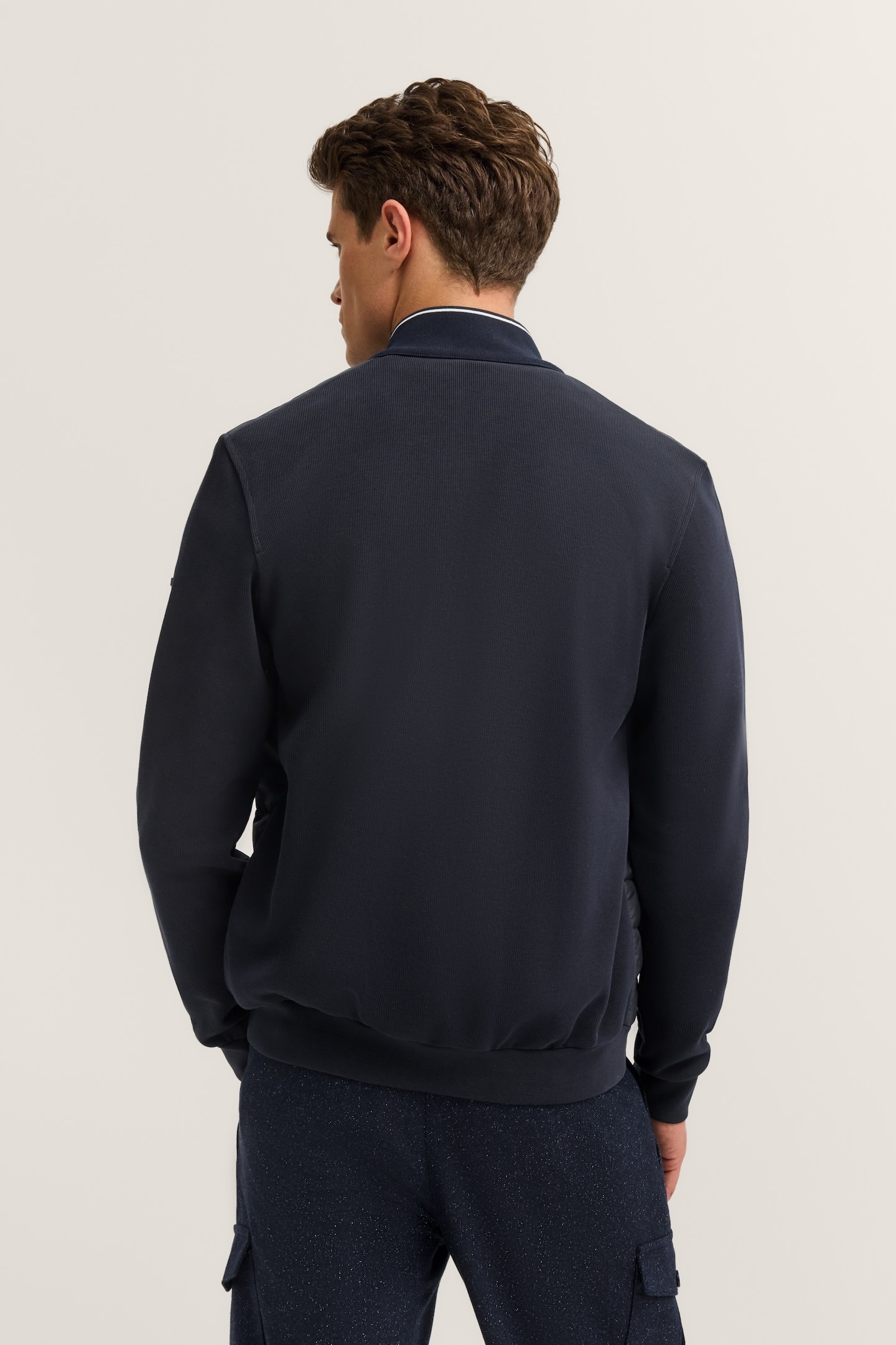 bugatti Sweatjacke, mit sportlichem Stehkragen