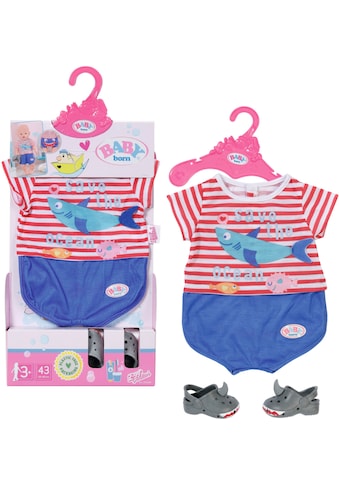 Puppenkleidung »Bath Pyjamas & Clogs blau, 43 cm«