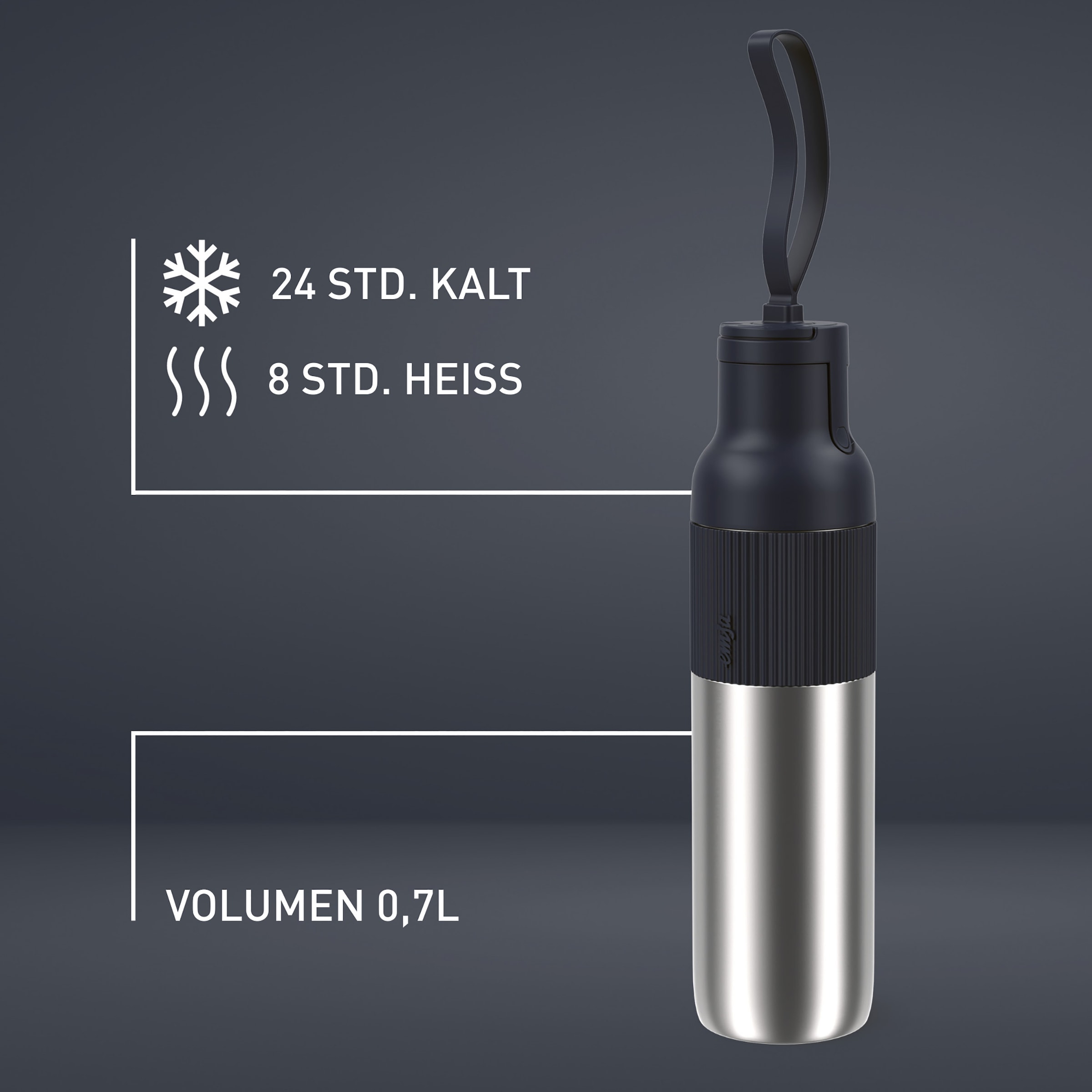 Emsa Isolierflasche »beYou Flip«