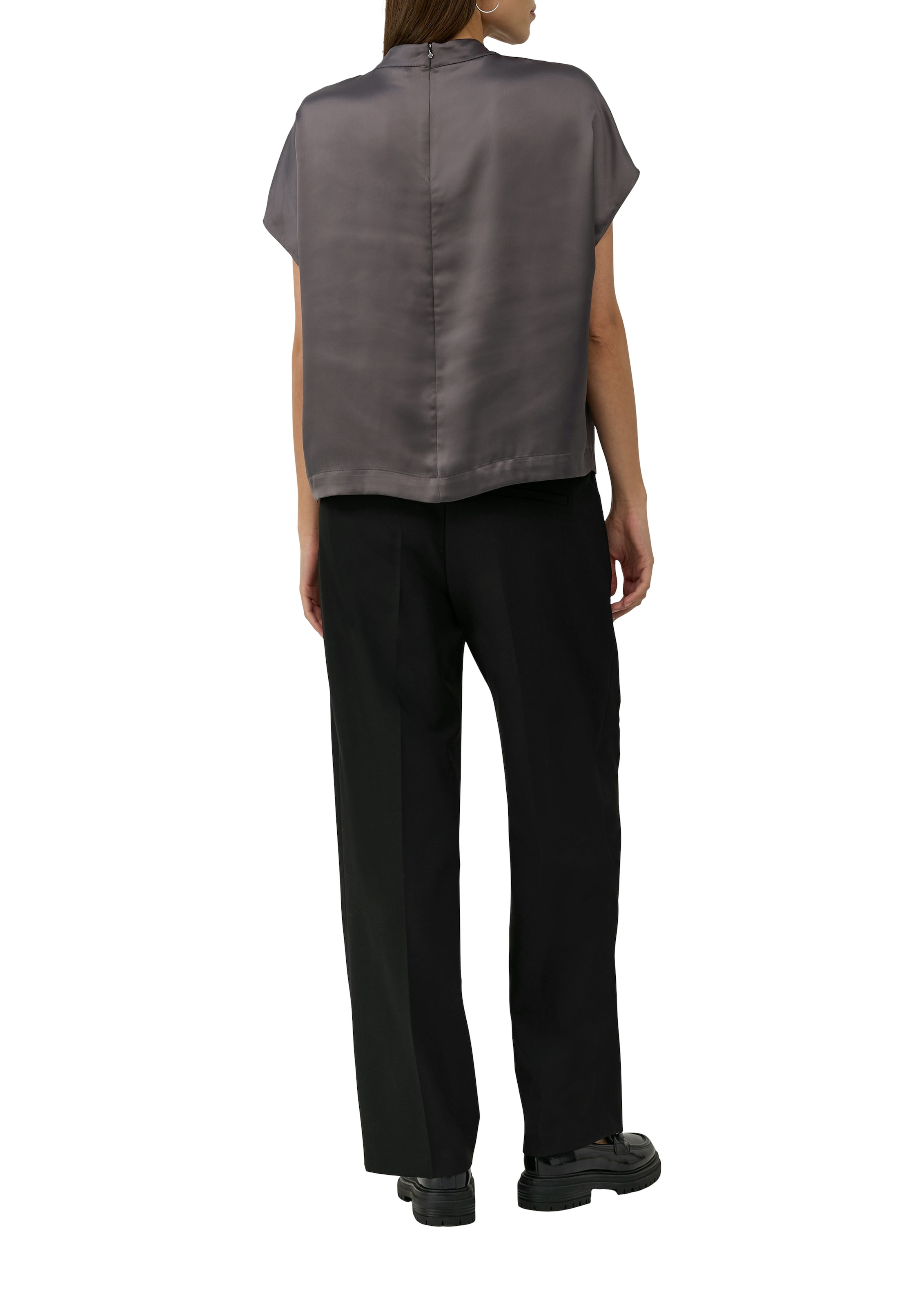 s.Oliver BLACK LABEL Satinbluse, mit Falten
