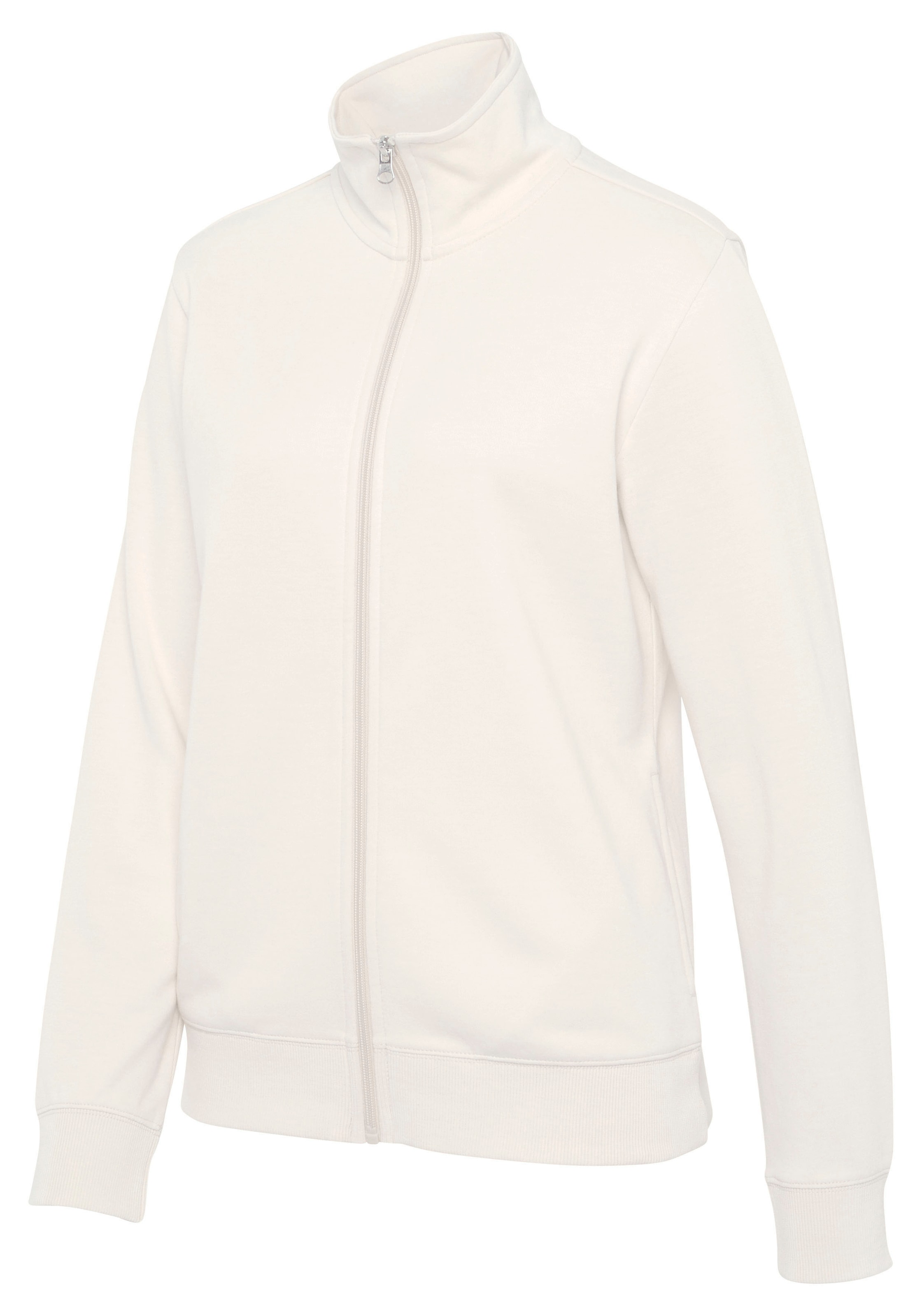 Bench. Loungewear Sweatjacke, mit bestickten Stehkragen, Loungeanzug