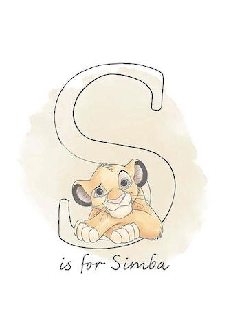 Komar Poster »S like Simba«, Disney, Höhe: 40cm kaufen