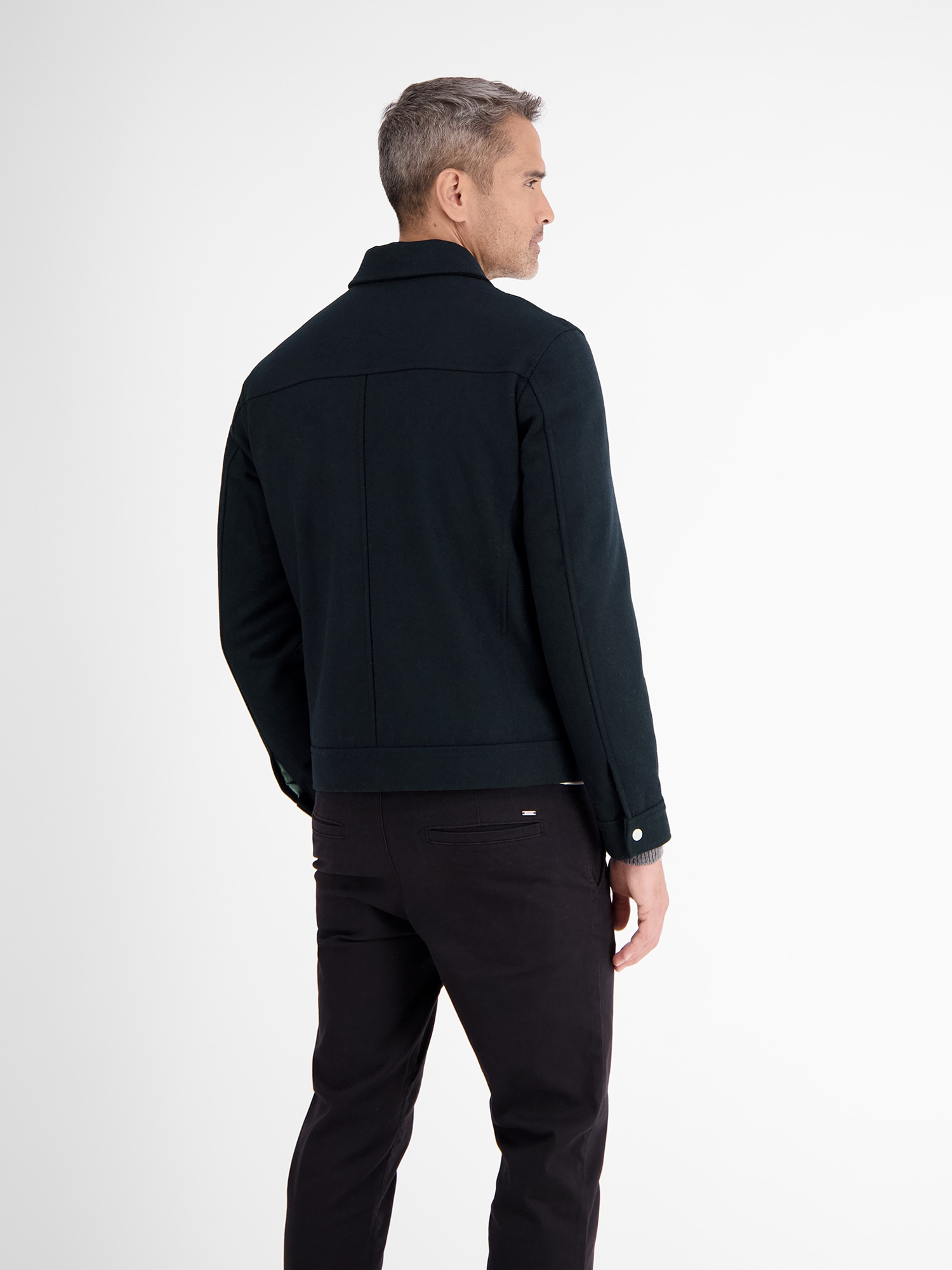 LERROS Blouson »LERROS Modischer Wollblouson«, ohne Kapuze, Keine Angabe
