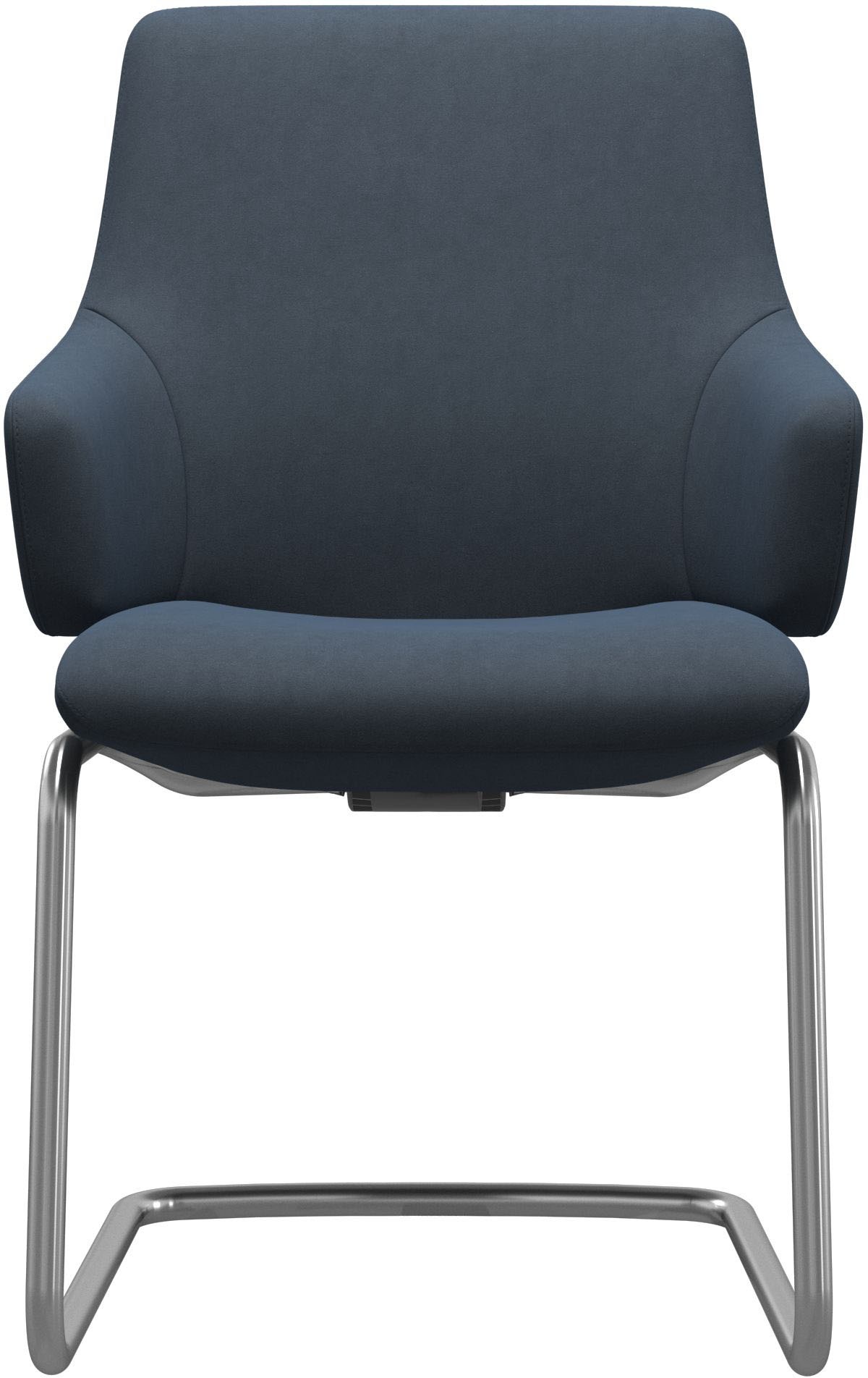 Stressless® Polsterstuhl »Laurel«, Microfaser DINAMICA, Low Back mit Armlehne, Größe L, mit Beinen aus Stahl in Schwarz matt