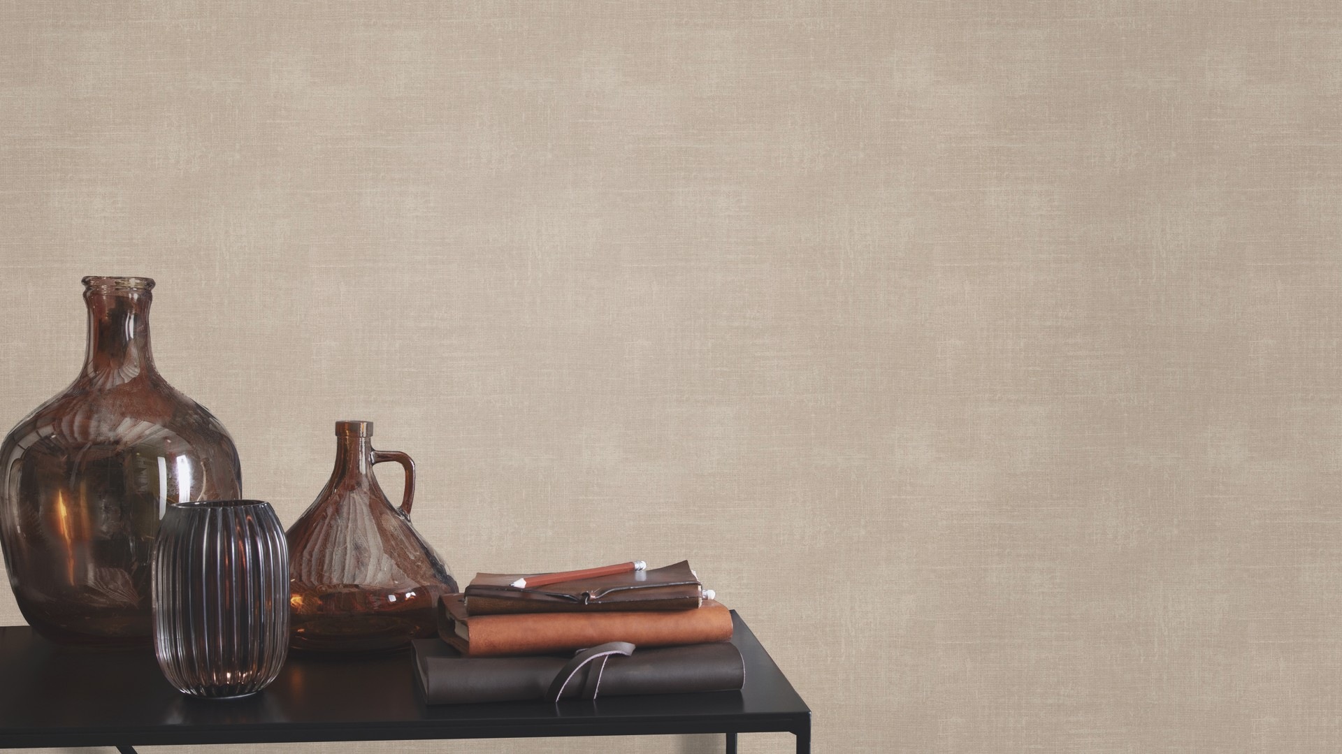 Rasch Papiertapete »Uni Papiertapete einfarbig mit Leinenoptik« Leinenoptik strukturiert Leinenoptik