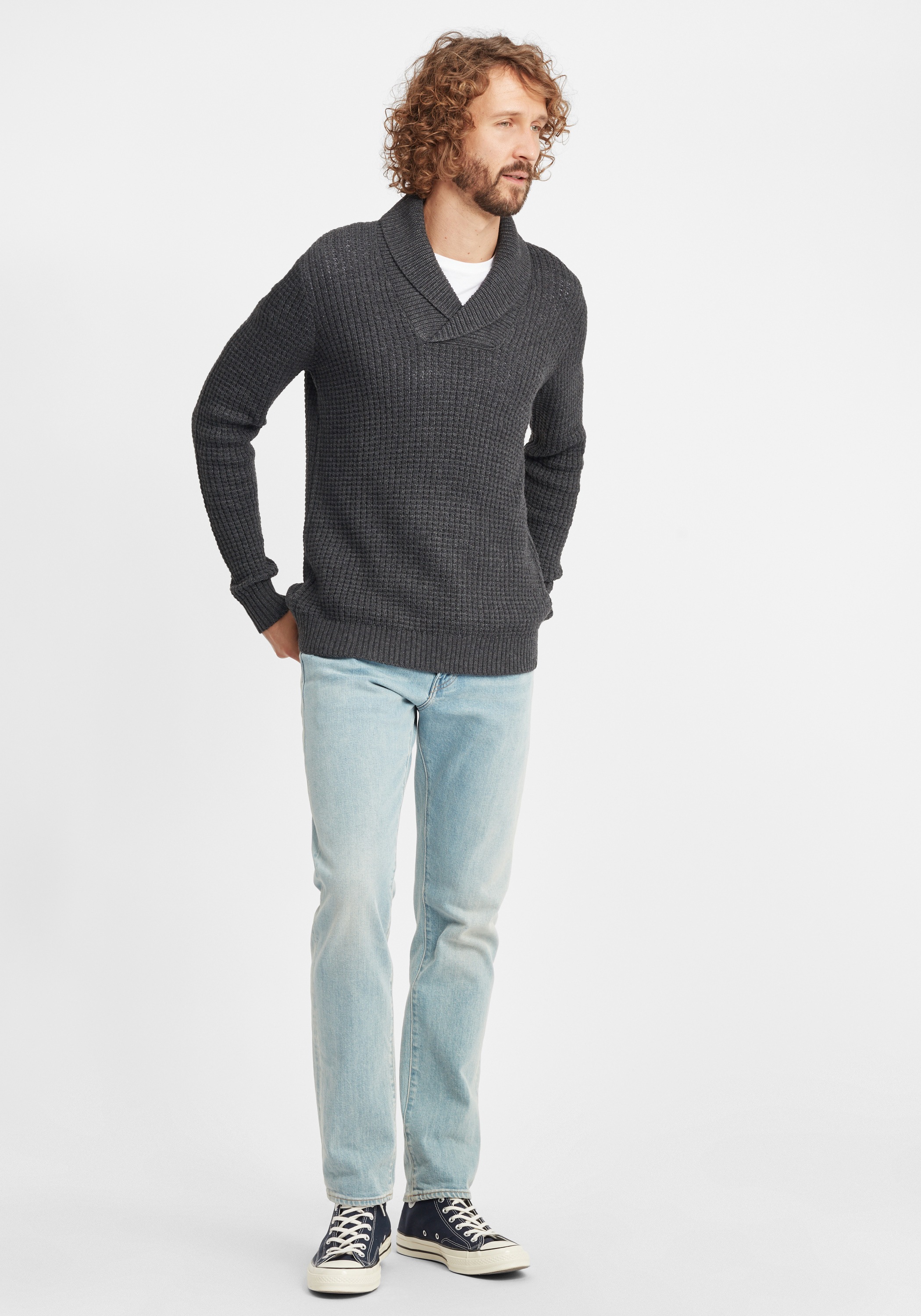 !Solid Strickfleece-Pullover »Strickpullover SDMapari«