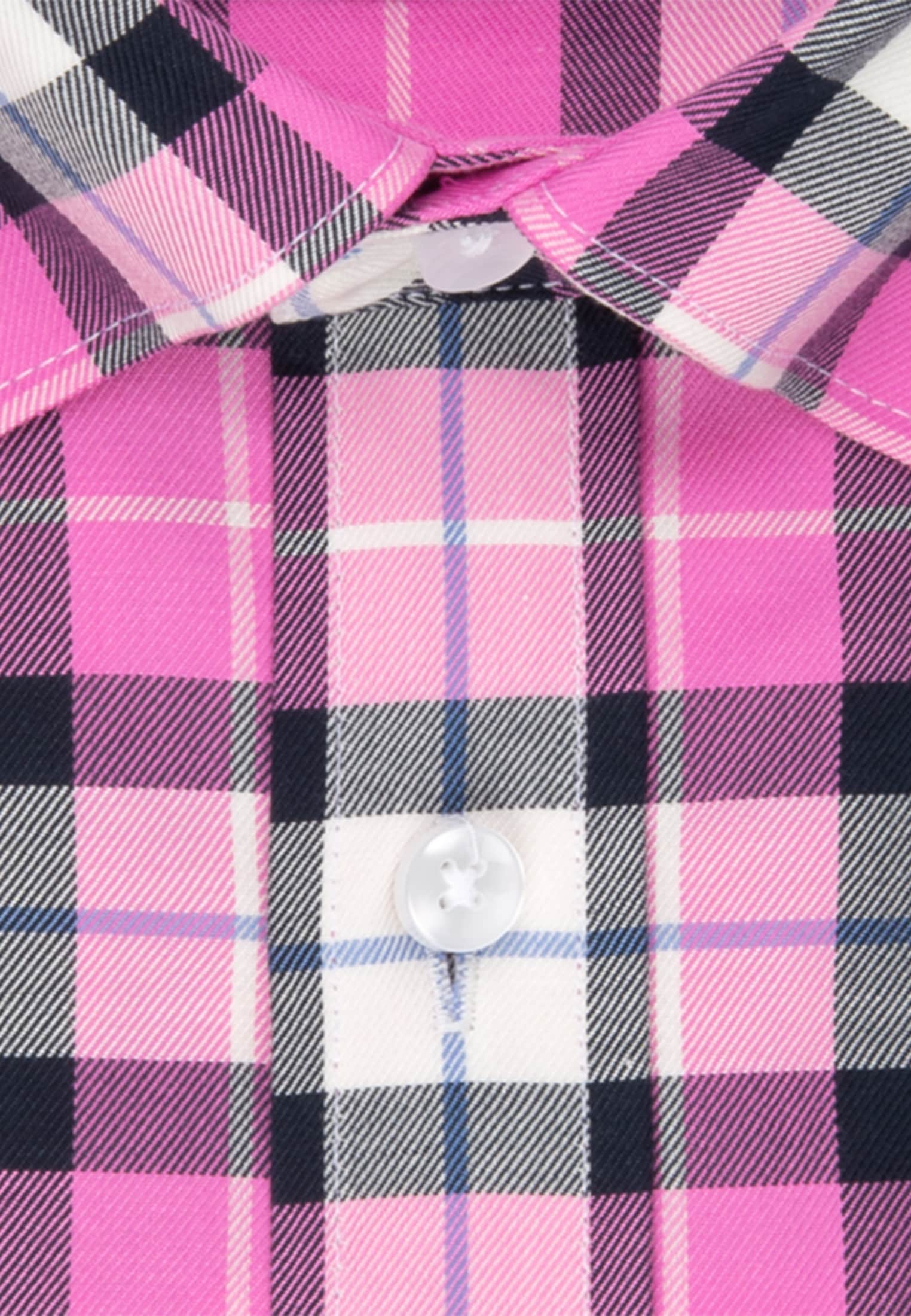seidensticker Businesshemd »Regular«, Regular Kurzarm Button-Down-Kragen Karo