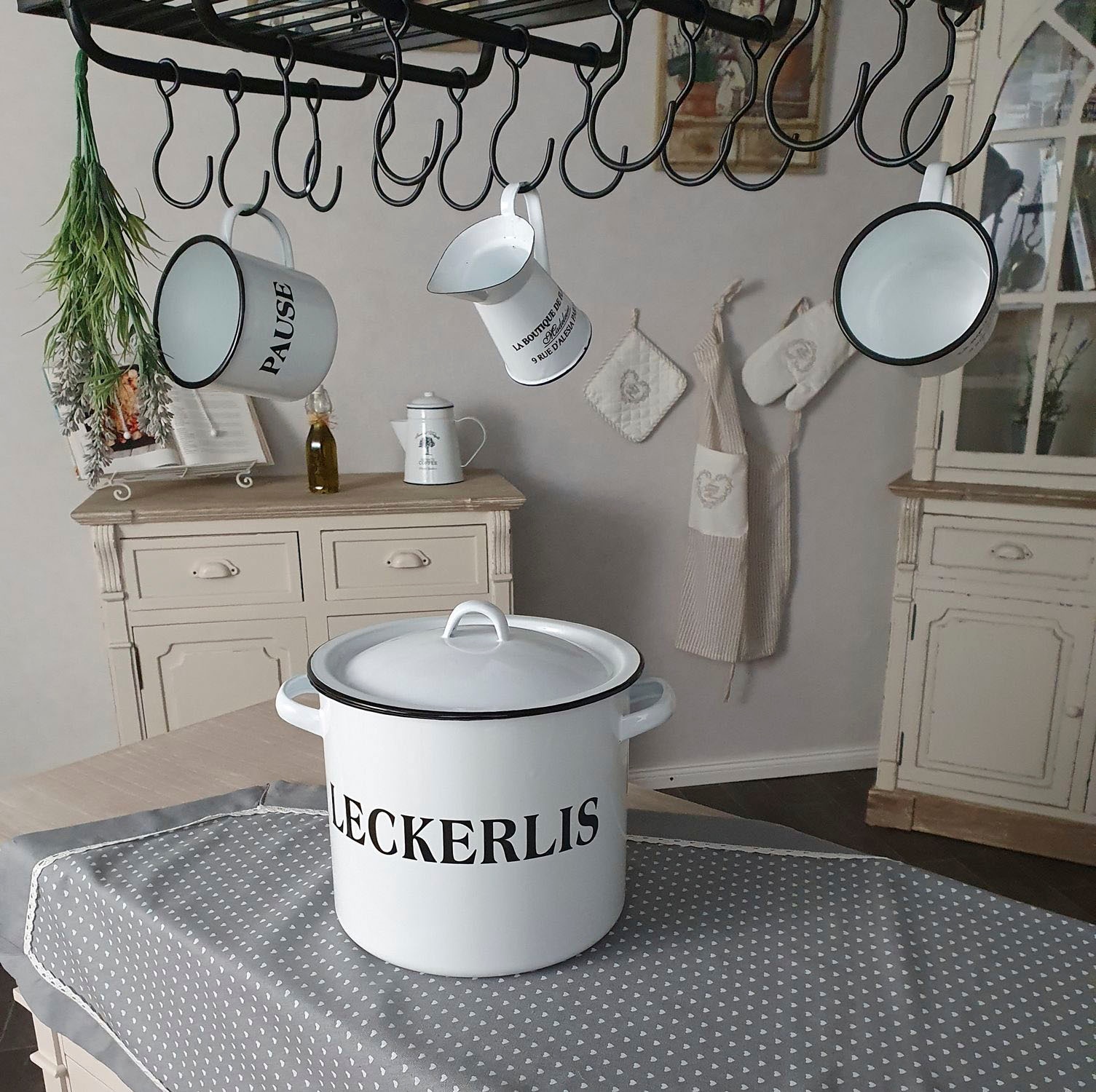 Ambiente Haus Dose »Vorratsbehälter Leckerli aus Emaille«, (1 St.)