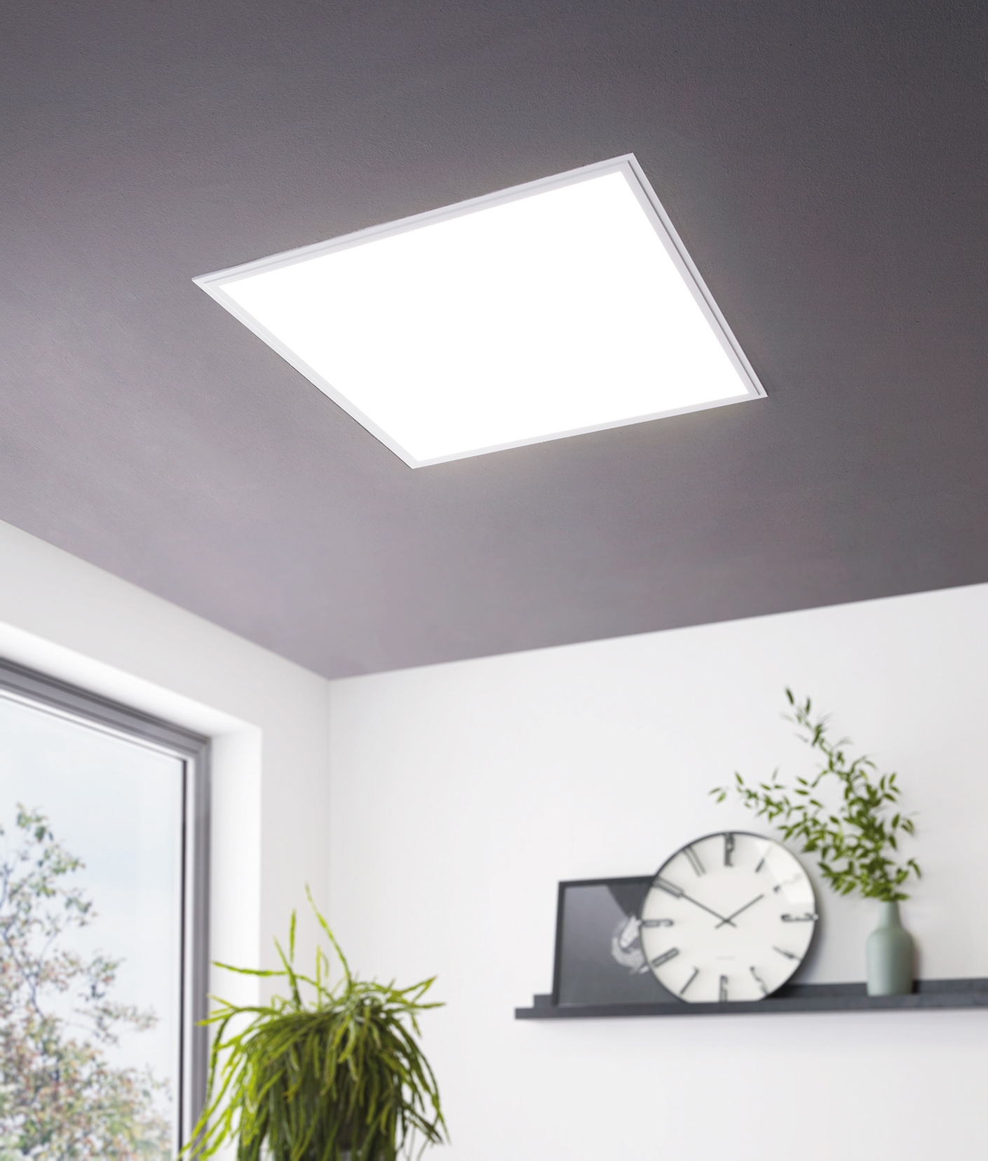 EGLO Deckenleuchte »SALOBRENA-A«, 1 flammig, Leuchtmittel LED-Board | LED fest integriert, Steuerung über Fernbedienung, Nachtlicht