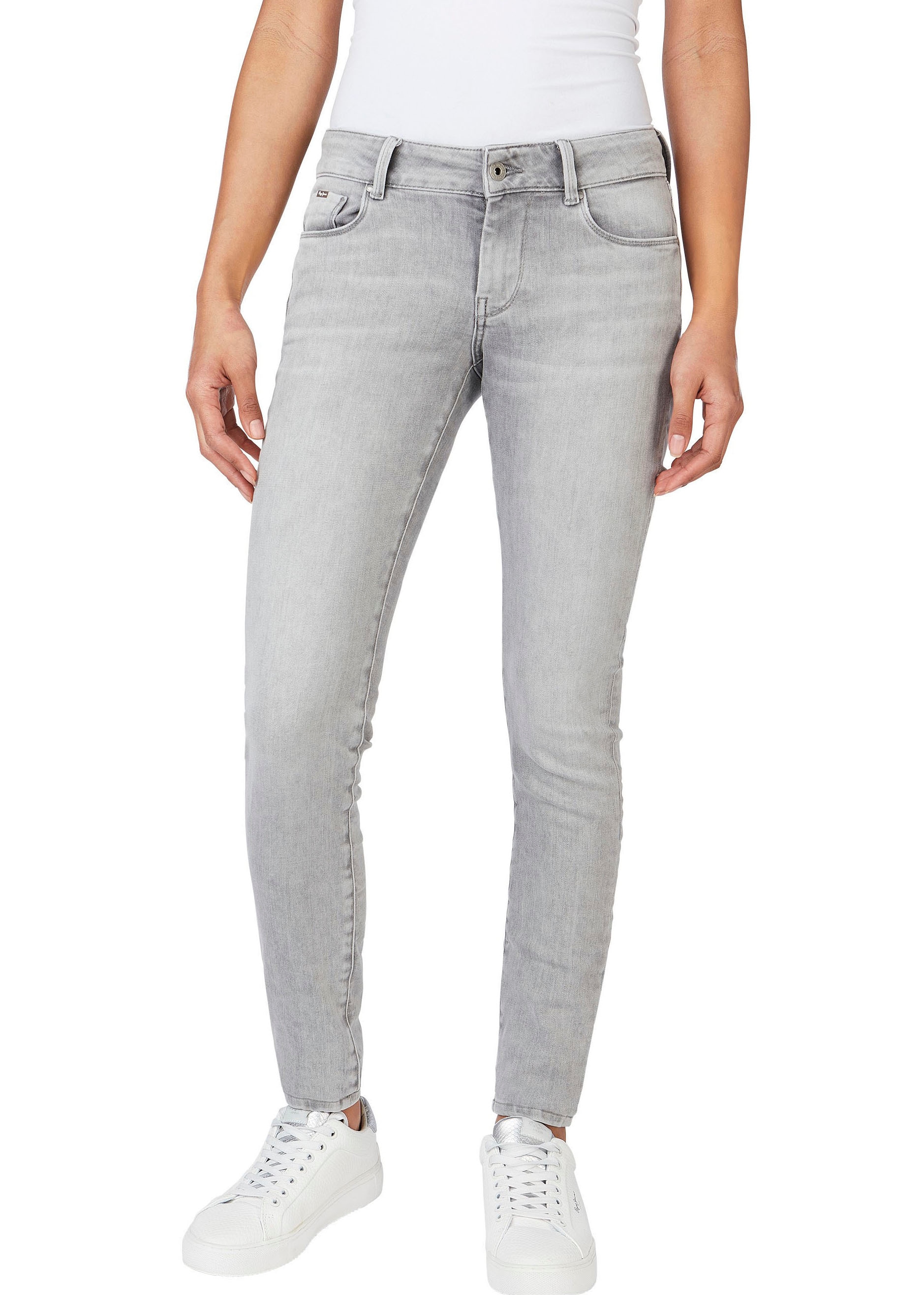 Pepe Jeans Skinny-fit-Jeans »SOHO«, im 5-Pocket-Stil mit 1-Knopf Bund und Stretch-Anteil