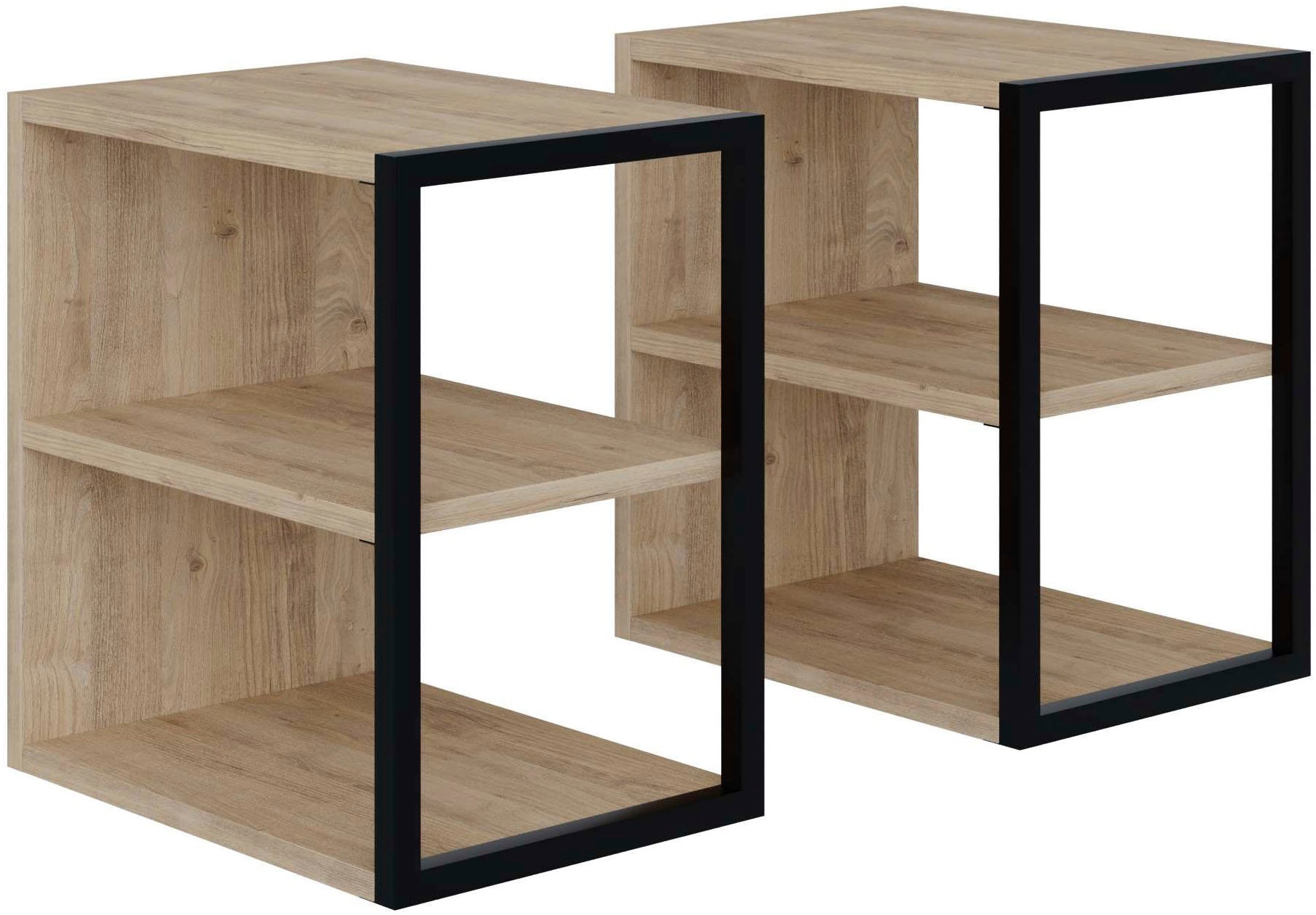 Decortie Beistelltisch »ECHO BEISTELLTISCH« Packung in braun, Größe B/H/T: 30 cm x 45 cm x 42 cm