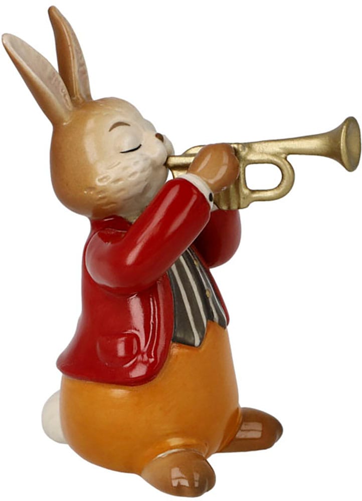 Goebel Osterhase »Figur Hase - Eifriger Trompeter«, Osterfigur, Dekofigur, Ostern, Osterdekoration