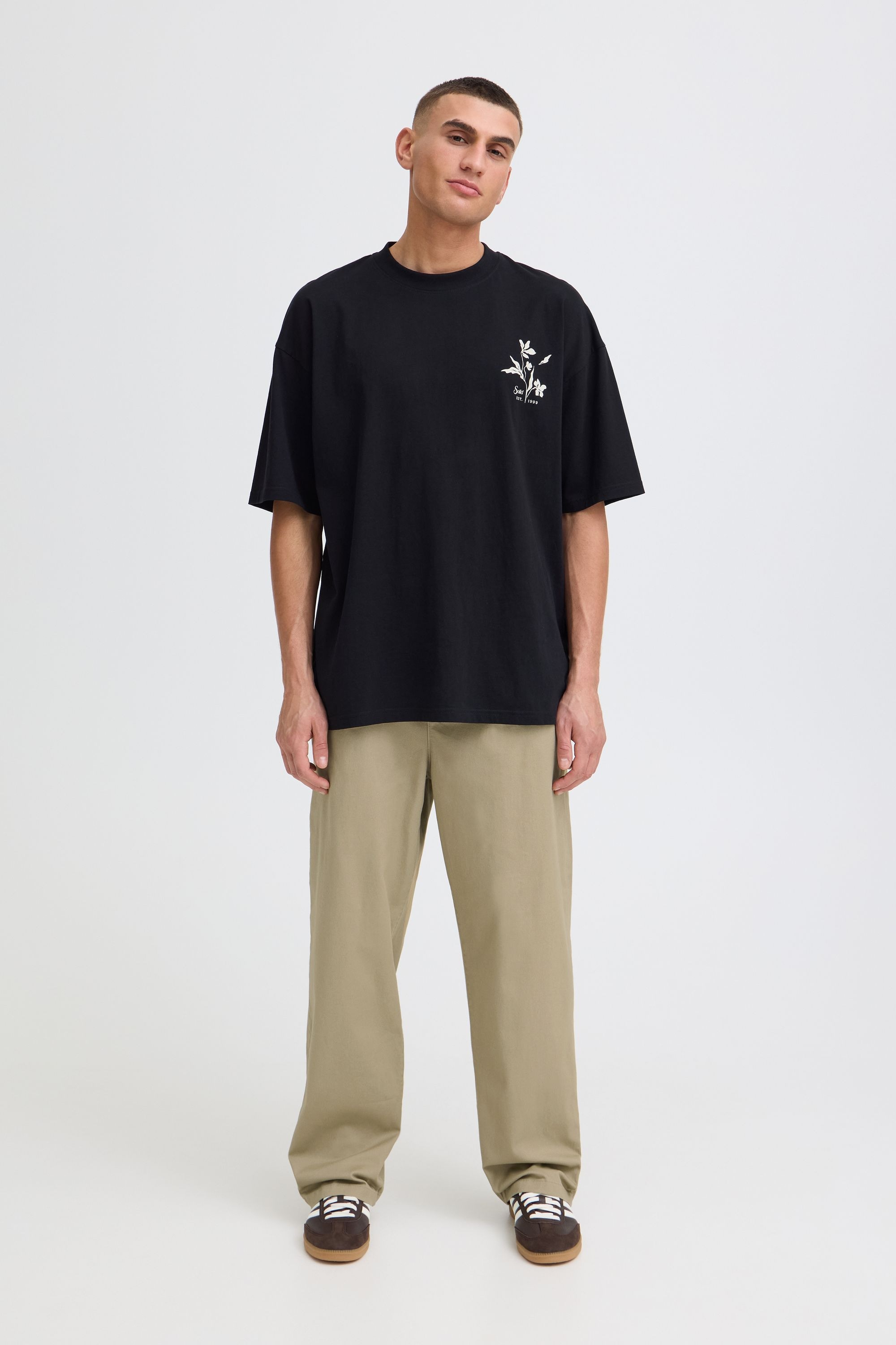 !Solid Chinohose »Chinohose SDMohan Relaxed Fit«