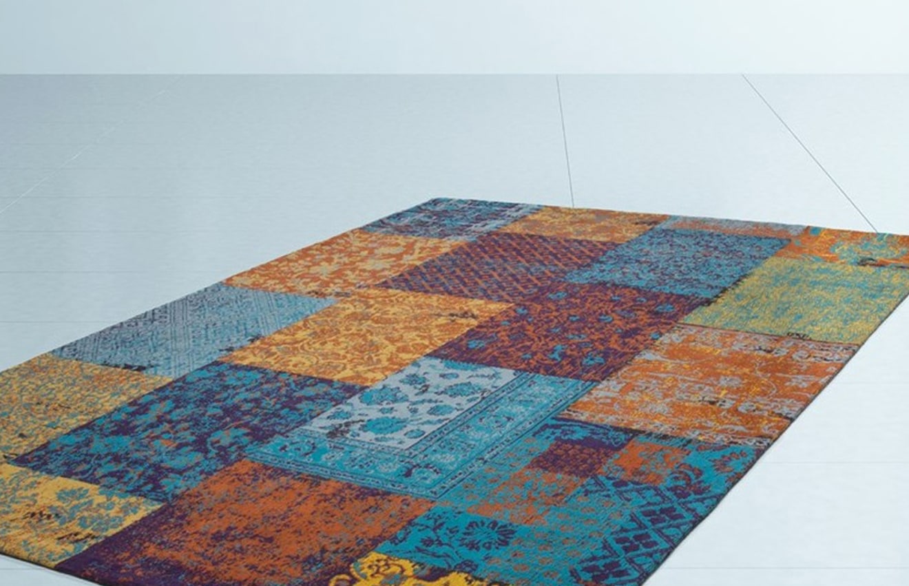 Kayoom Teppich »Symphony 160«, rechteckig, 8 mm Höhe, Flachgewebe, reine Baumwolle, Wohnzimmer