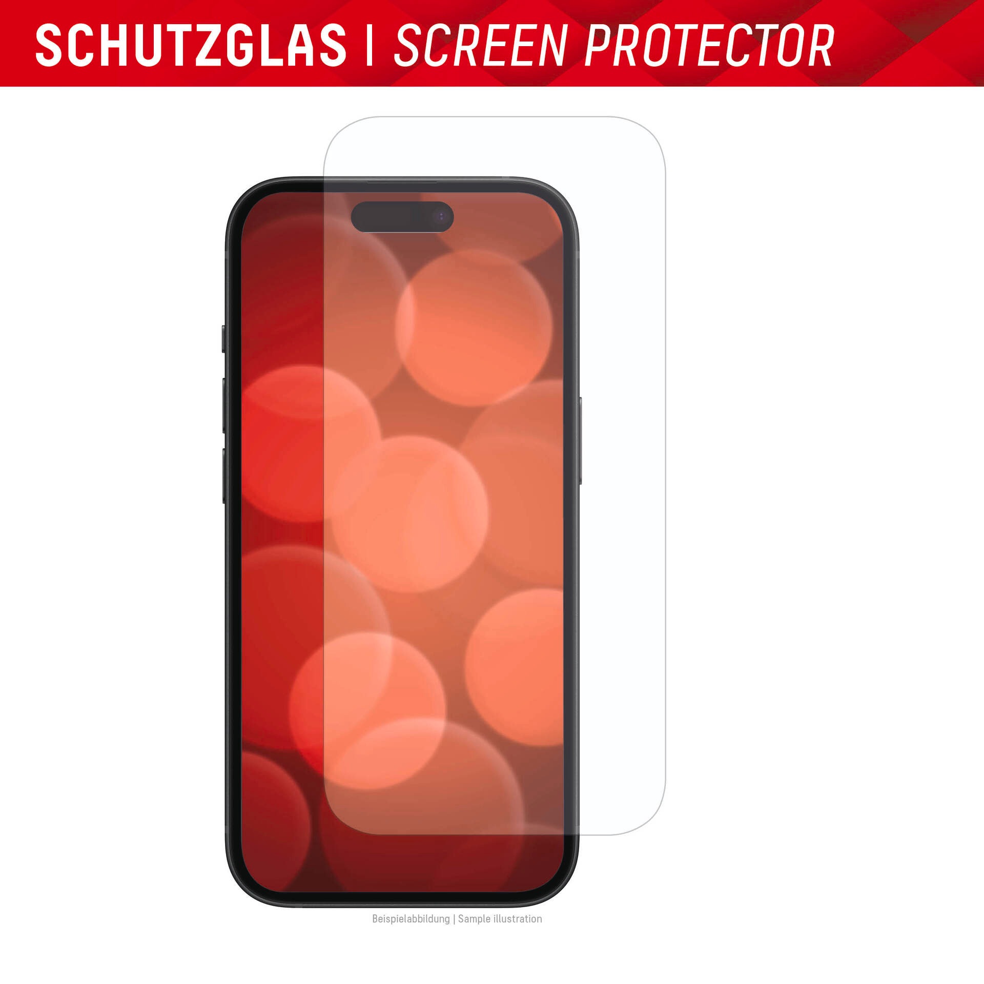 Displex Displayschutzglas »Real Glass + Case«, für Apple iPhone 15 Pro Max, Displayschutzfolie Displayschutz Rundumschutz 360 Grad splitterfest