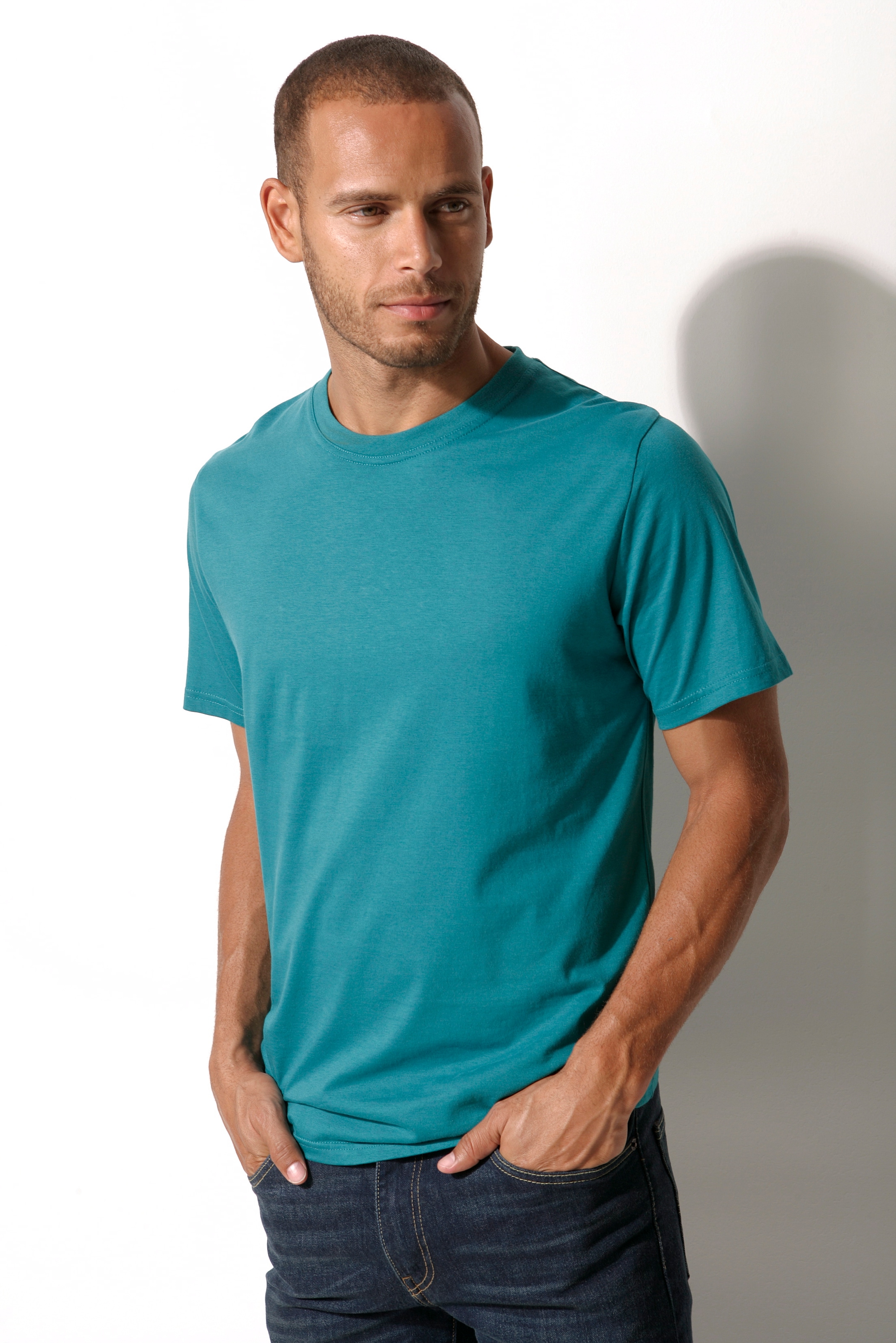 H.I.S T-Shirt, (Packung, 3 tlg.), aus Baumwolle perfekt als Unterziehshirt