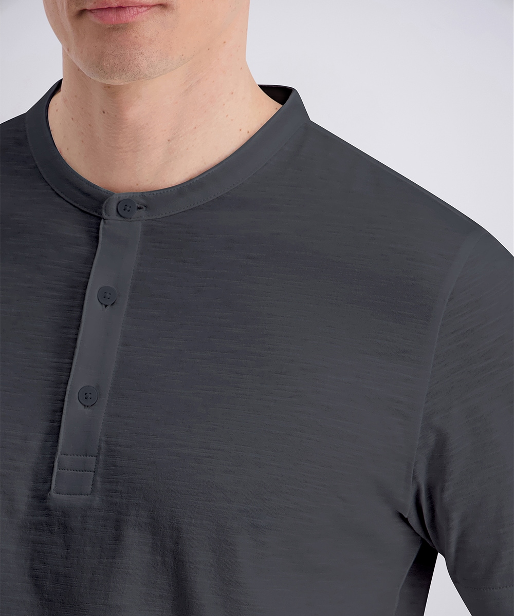 Pierre Cardin Henleyshirt »Henley uni slub yarn« mit Knopfleiste, bequeme Passform