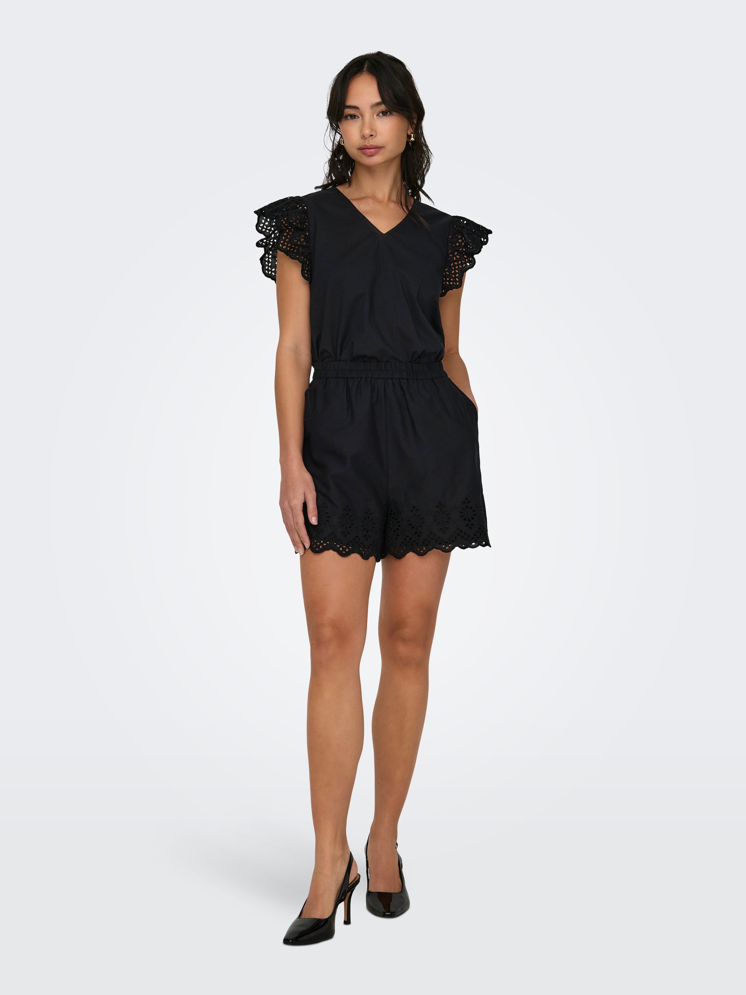 ONLY Shorts »ONLLOU EMB LOOSE SHORTS PTM«