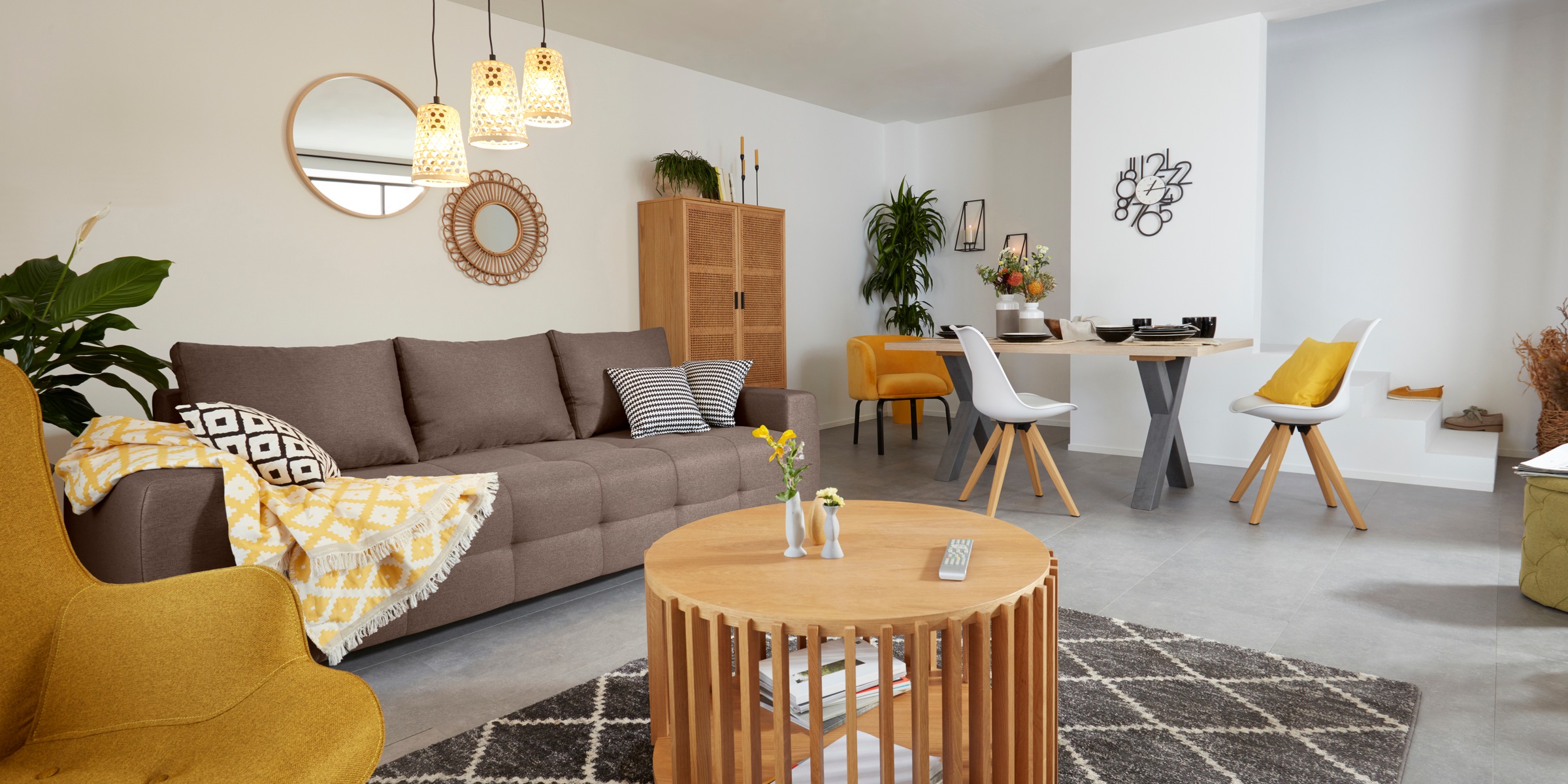 COLLECTION AB Schlafsofa »Bella«, mit Bettfunktion und Bettkasten, inkl. loser Rücken- und Zierkissen