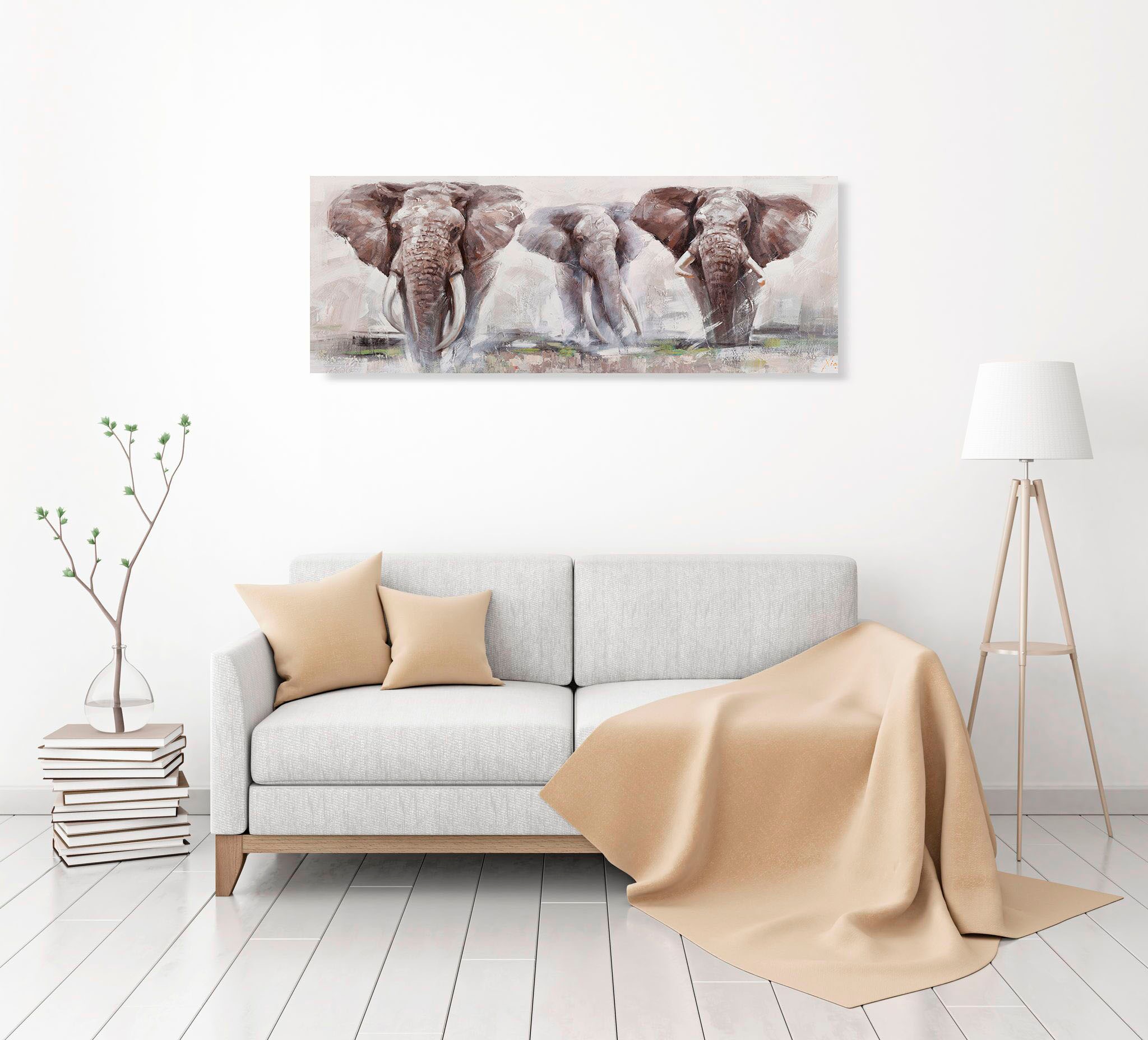 Home affaire Ölbild »Elephant«, Elefanten-Tiere kaufen
