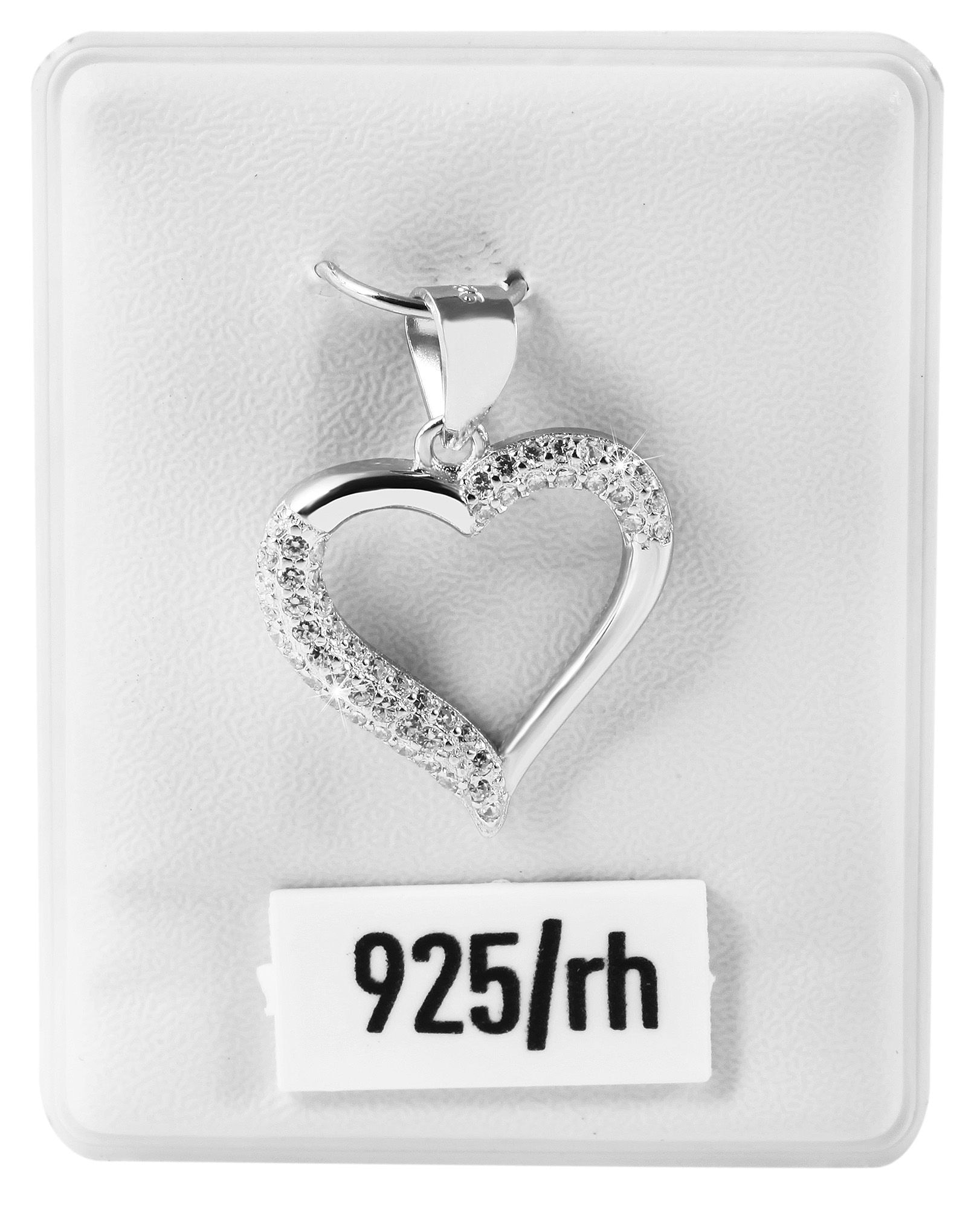 Adelia´s Herzanhänger »Damen Anhänger ¿ Herz Herzanhänger aus 925 Silber mit Zirkonia«