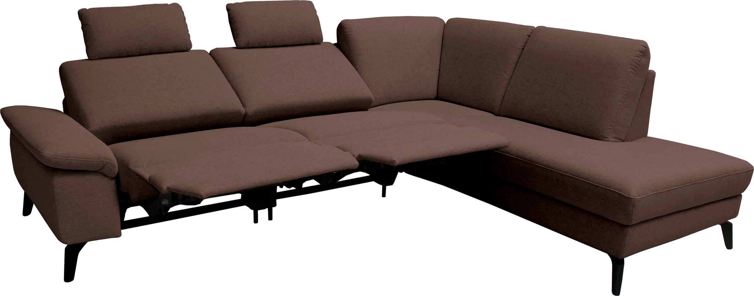 alina Ecksofa, inkl. Kopfstützen, wahlweise mit Relaxfunktion, Breite: 243 cm