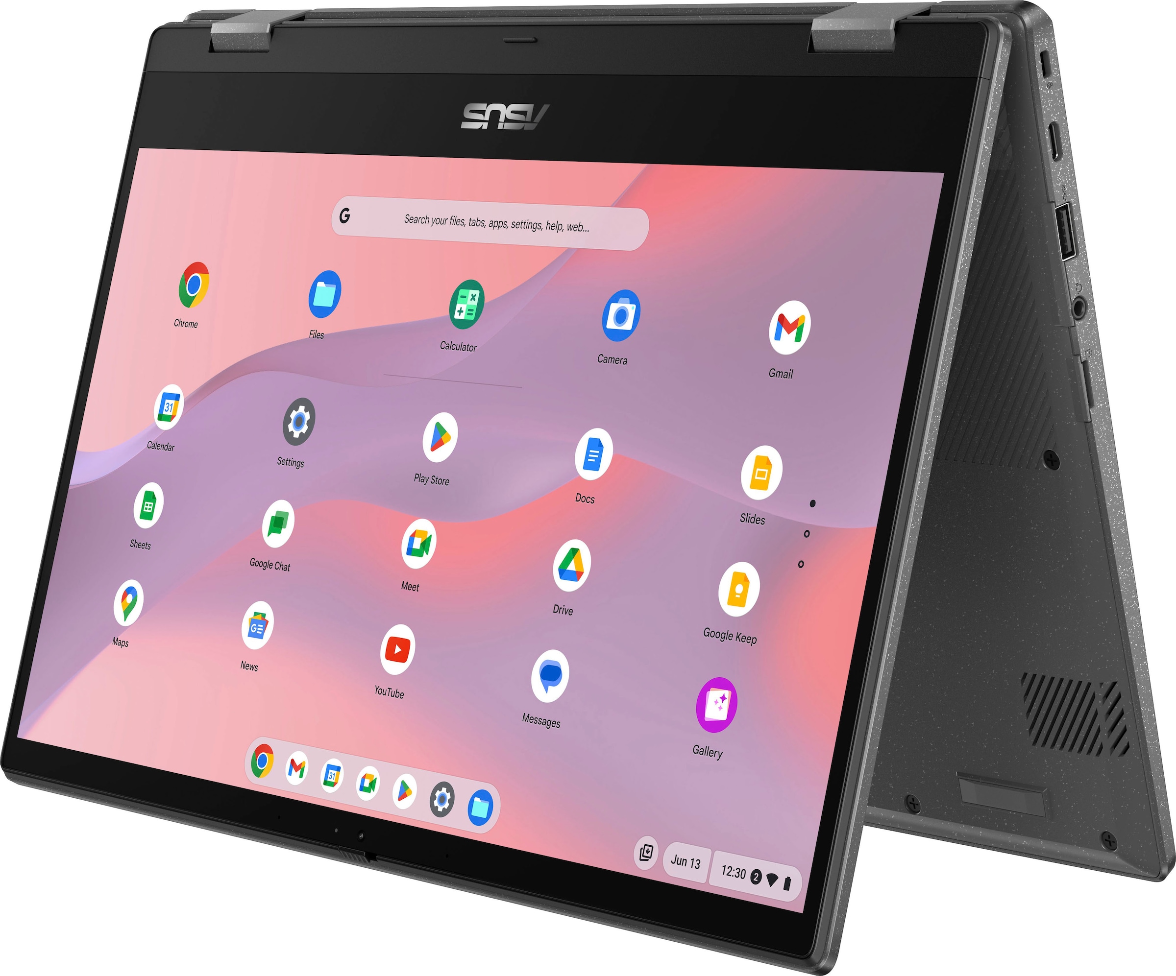 Asus Convertible Notebook »Chromebook CM1402FM2A-EC0106 Flip CM1«, 35,6 cm, / 14 Zoll, MediaTek, Kompanio, Mali-G52 MC2, 128 GB SSD, ChromeOS, Clamshell Laptop with Full HD IPS Touch Display
