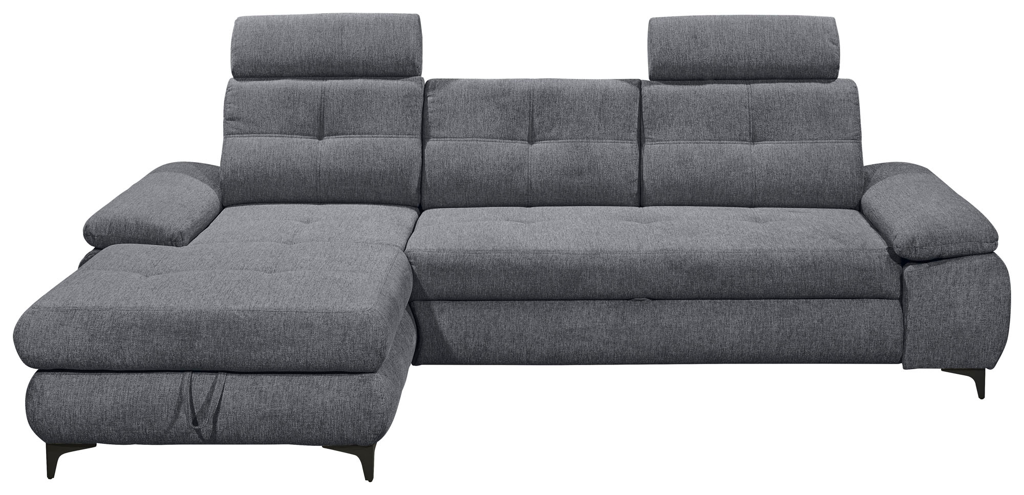 ED EXCITING DESIGN Ecksofa »Altona L-Form«, (2 St.), mit Bettfunktion, Bettkasten, Armteilverstellung & Kopfstützen