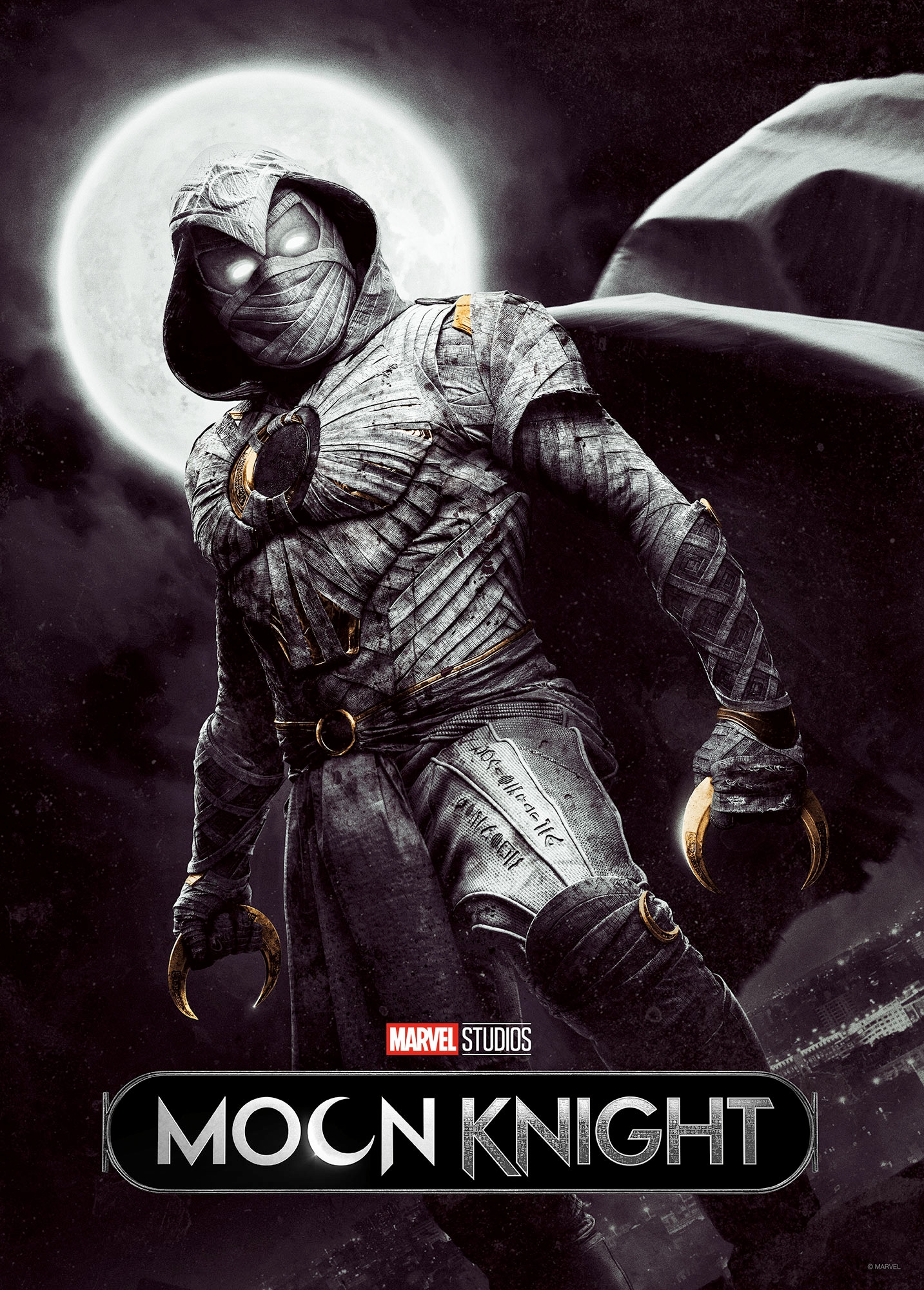 Komar Wandbild »Moon Knight Lunar Cycle«, Disney, (Set, 1 St.), 50 x 70 cm (Breite x Höhe) - Kinderzimmer, Dekoration
