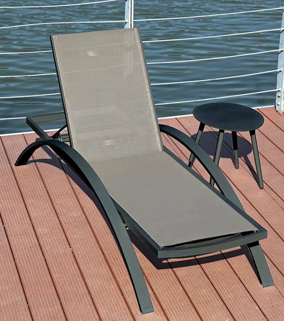 Garden Pleasure Gartenliege »DONNA«, Kunststoff, taupe kaufen