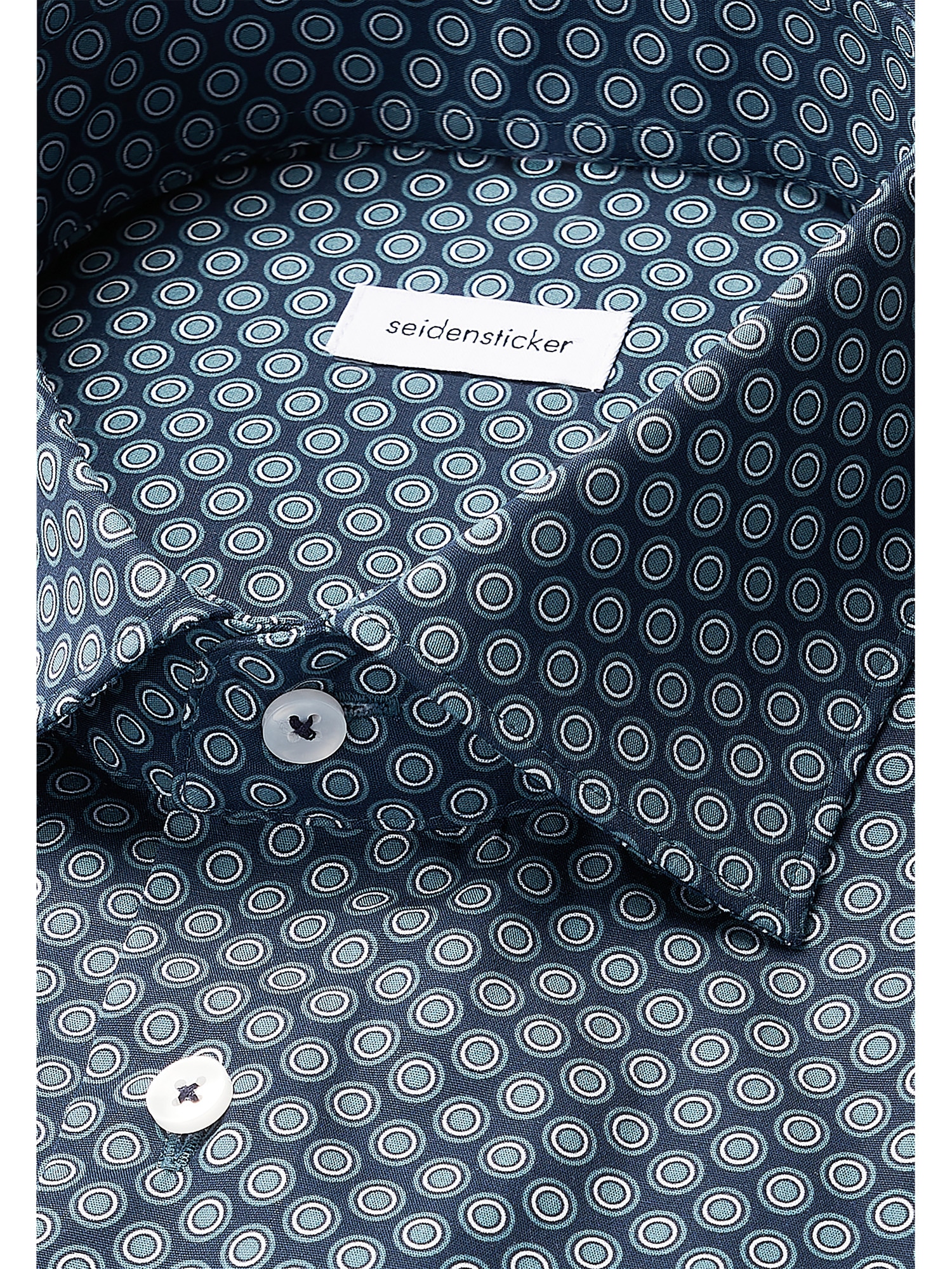 seidensticker Businesshemd »Schwarze Rose«, Regular 1/1 Kentkragen Druck