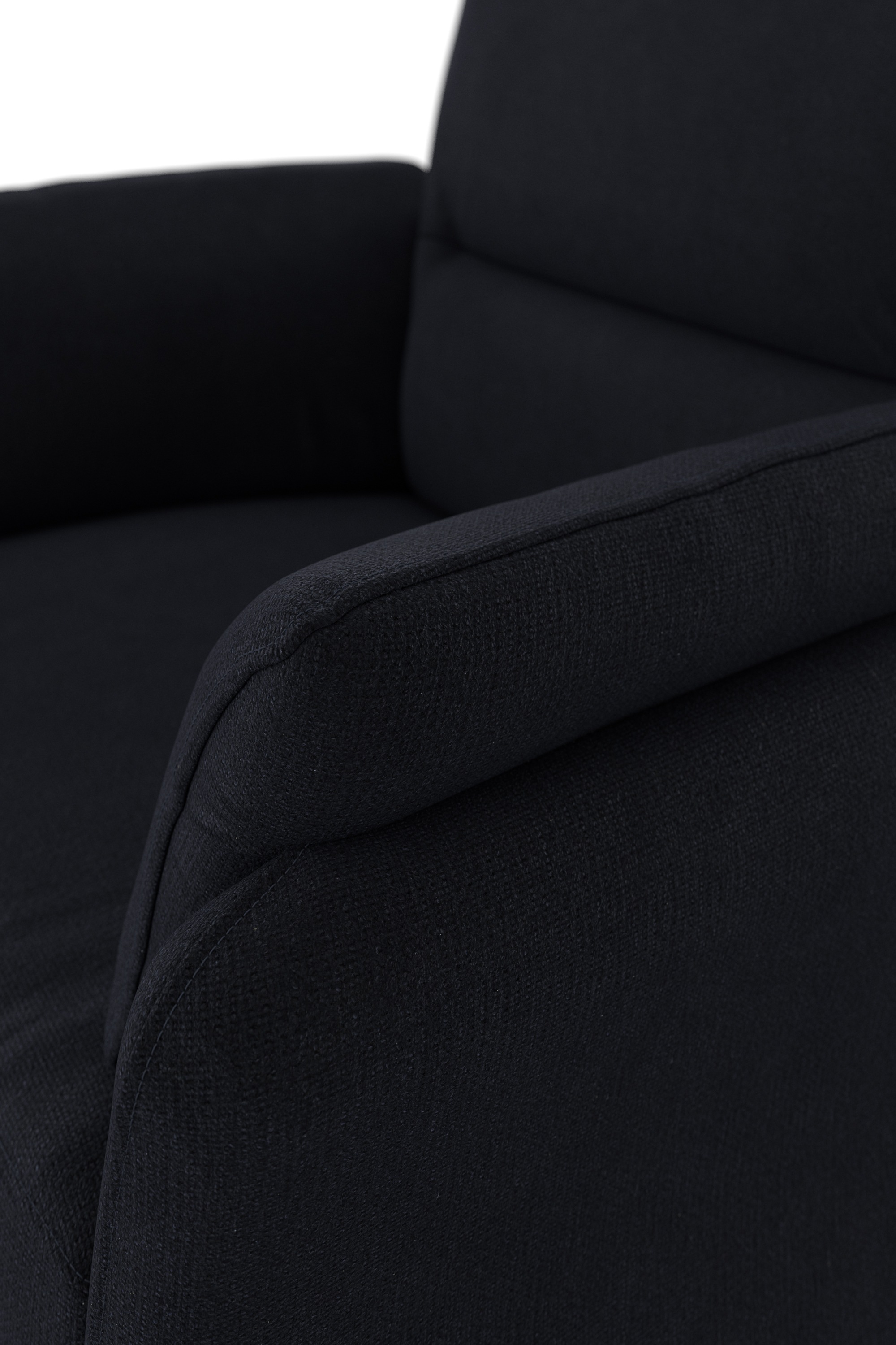 DOMO collection Sessel »Pina elegant und zeitloser Clubsessel, bequemer Cocktailsessel«, Hoher Sitzkomfort, Microfaser hochflorig, dunkelblau