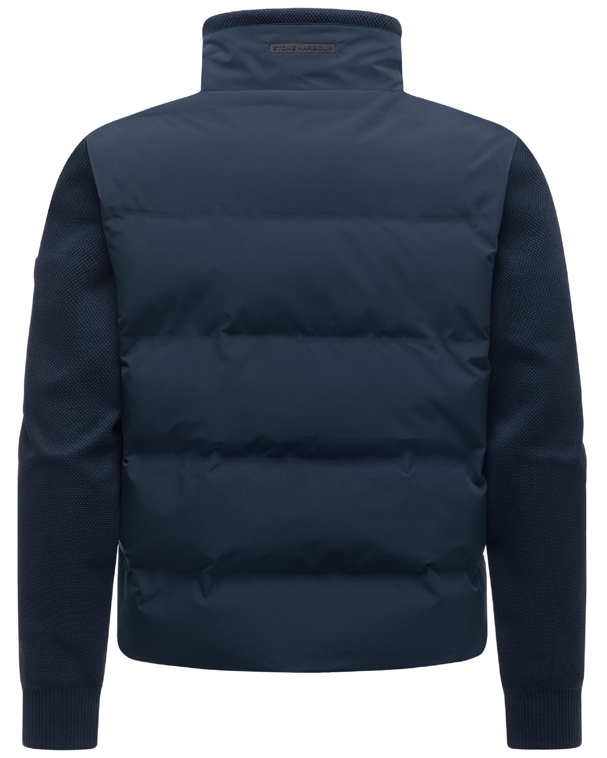 Stone Harbour Outdoorjacke »Winterjacke Eeron XX« ohne Kapuze Warme Jacke mit Strukturstrick in Piqué-Optik