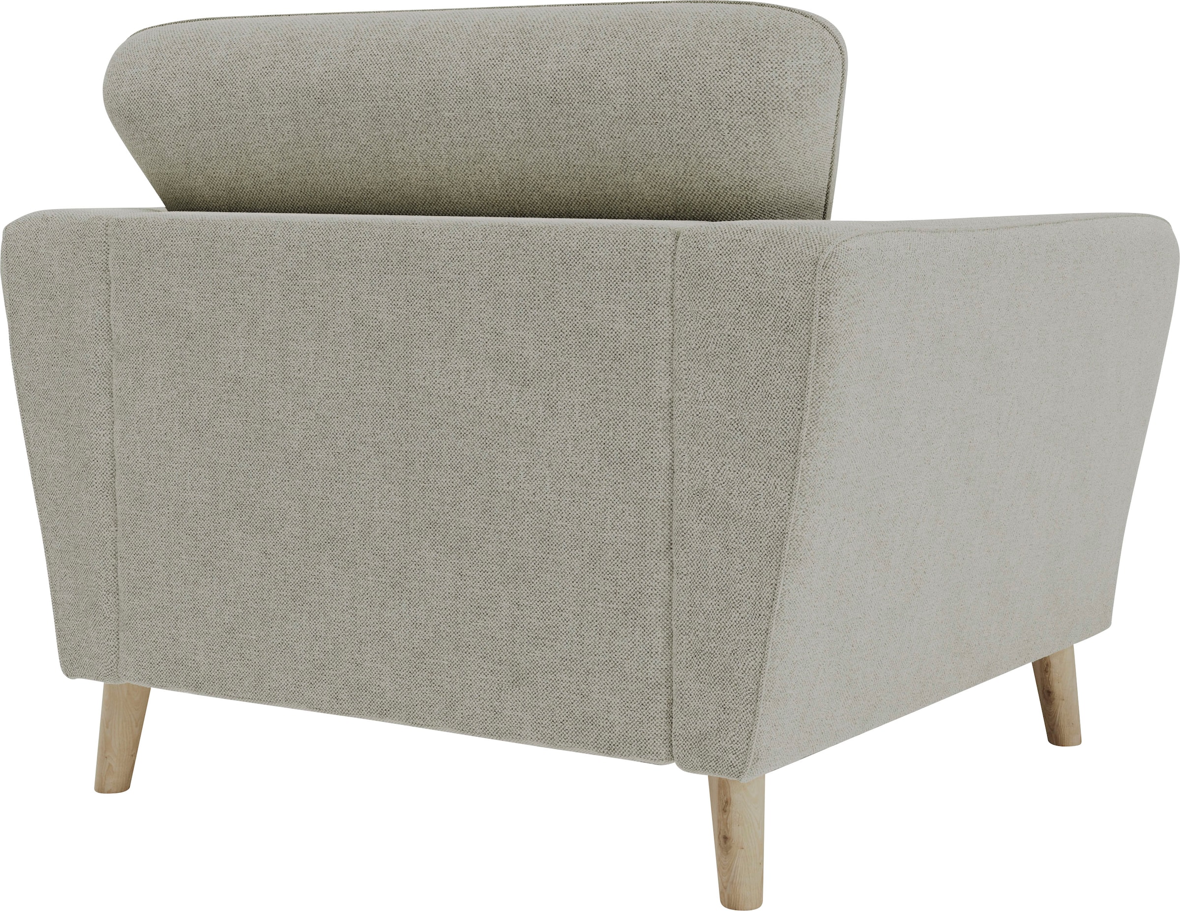 Home affaire Sessel »MARSEILLE« Massivholzbeine Eiche, Landhausstil, Wellenunterfederung