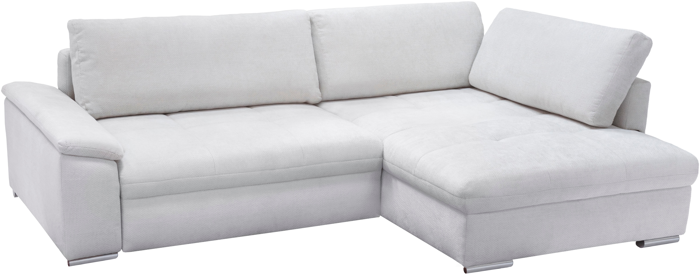 exxpo - sofa fashion Ecksofa »Casa Grande inkl. Bettfunktion, Bettkasten, bequem«, L-Form, guter Sitzkomfort, grioße Liegefläche
