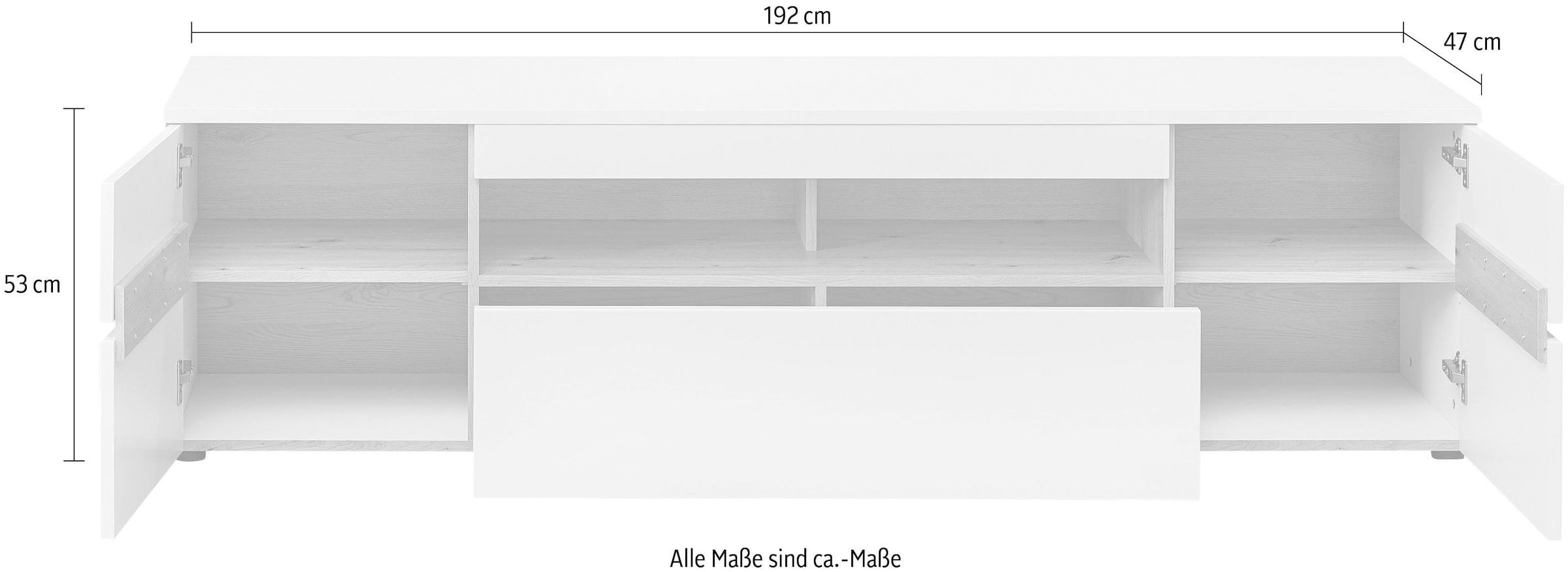 Innostyle TV-Schrank »Memphis TV-Lowboard, 192x53x47cm (B/H/T)«, (1 St.)