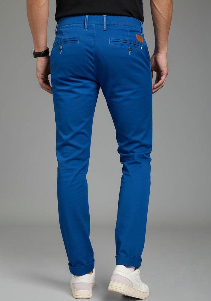 KangaROOS Chinohose  Regular Fit, mit geradem Bein, etwas niedrigere Leibhöhe