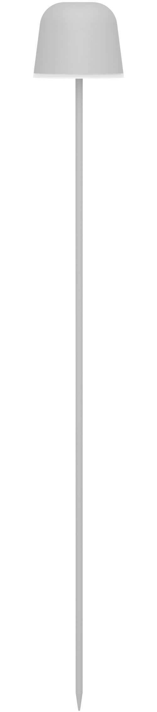 EGLO Tischleuchte »MANNERA-S Tischlampe - Alu, Stahl - LED - 1,8W - IP54« LED-Modul 1 Stk. Neutralweiß | Warmweiß Akku Außentischleuchte, Gartenlampe m. Erdspieß, H20 x Ø7,5 cm
