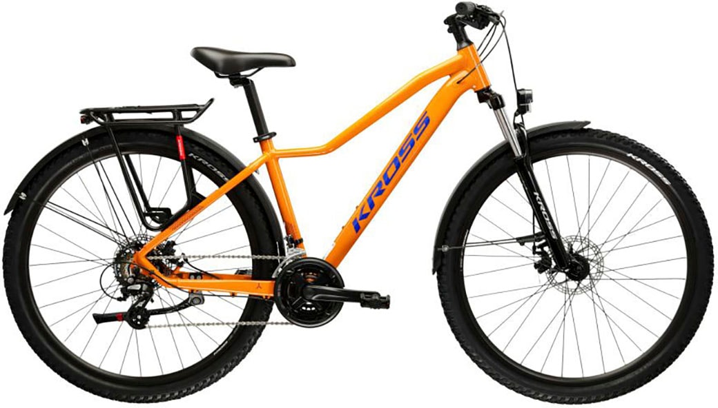 Kross Mountainbike »Damen Hardtail Lea 2.0« 21 Gang Shimano ALTUS M310 Schaltwerk Kettenschaltung in orange, Größe 27,5+ Zoll (69,85 cm) hinten:...